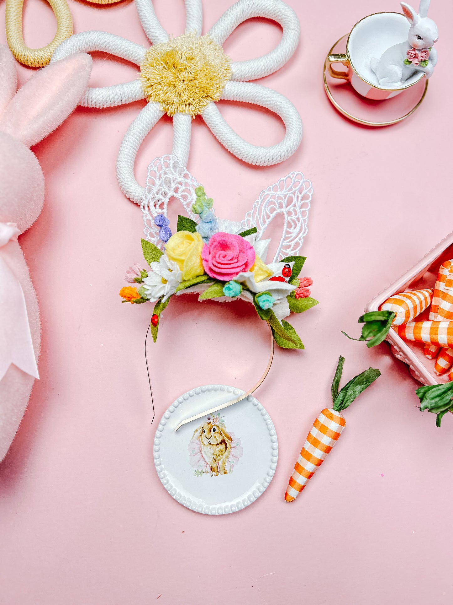 Clara Embroidery Floral Ear headband