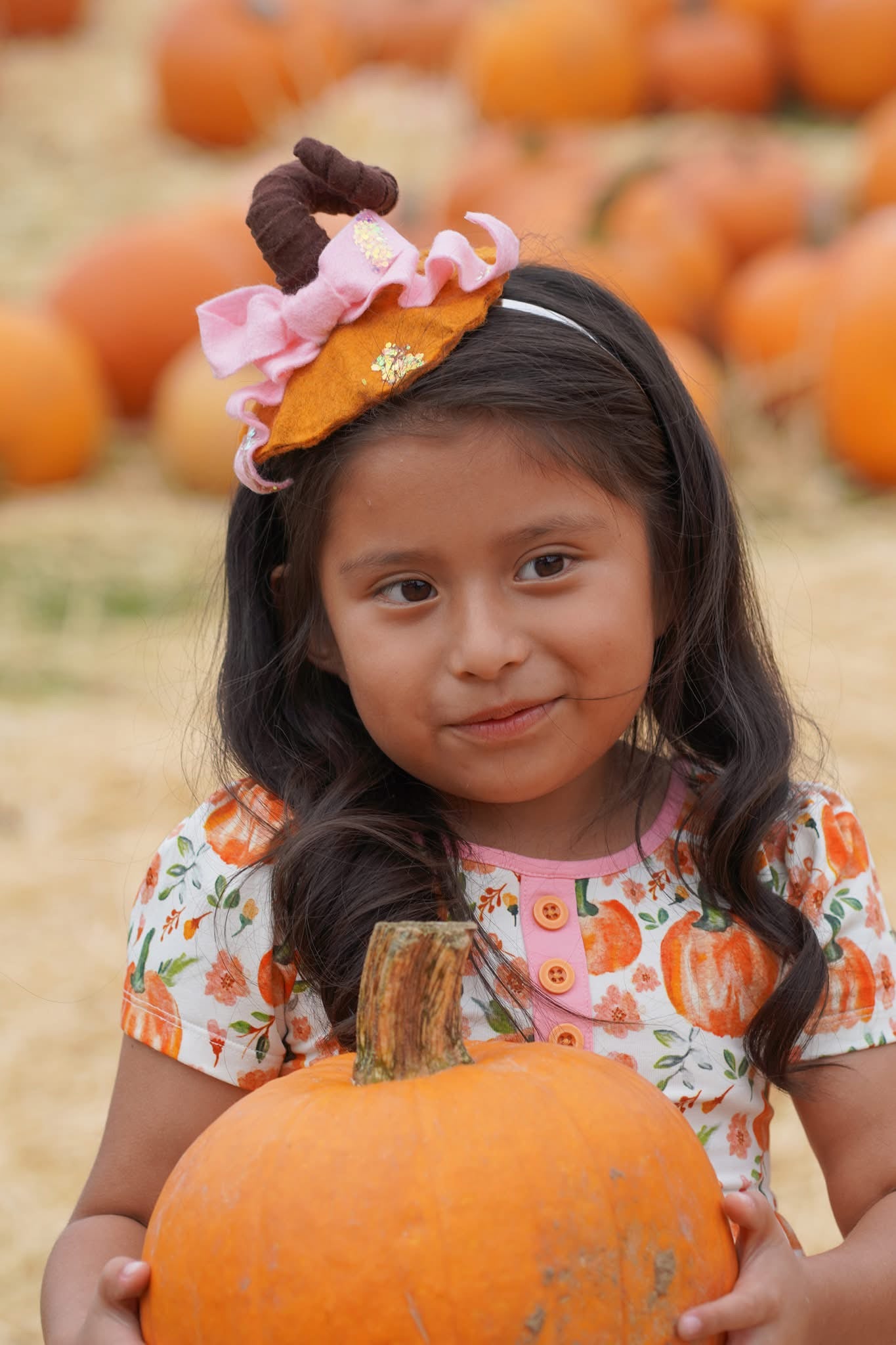 Baby Pink  Bow Pumpkin
