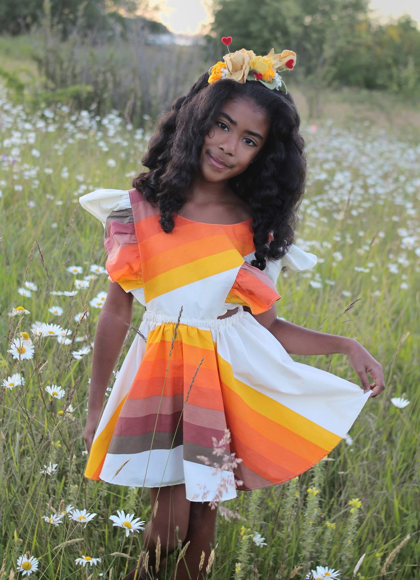 Floral Side Crown Brave Heart Inspired