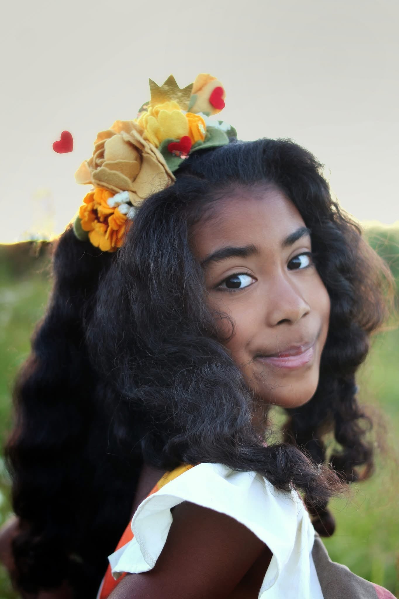 Floral Side Crown Brave Heart Inspired