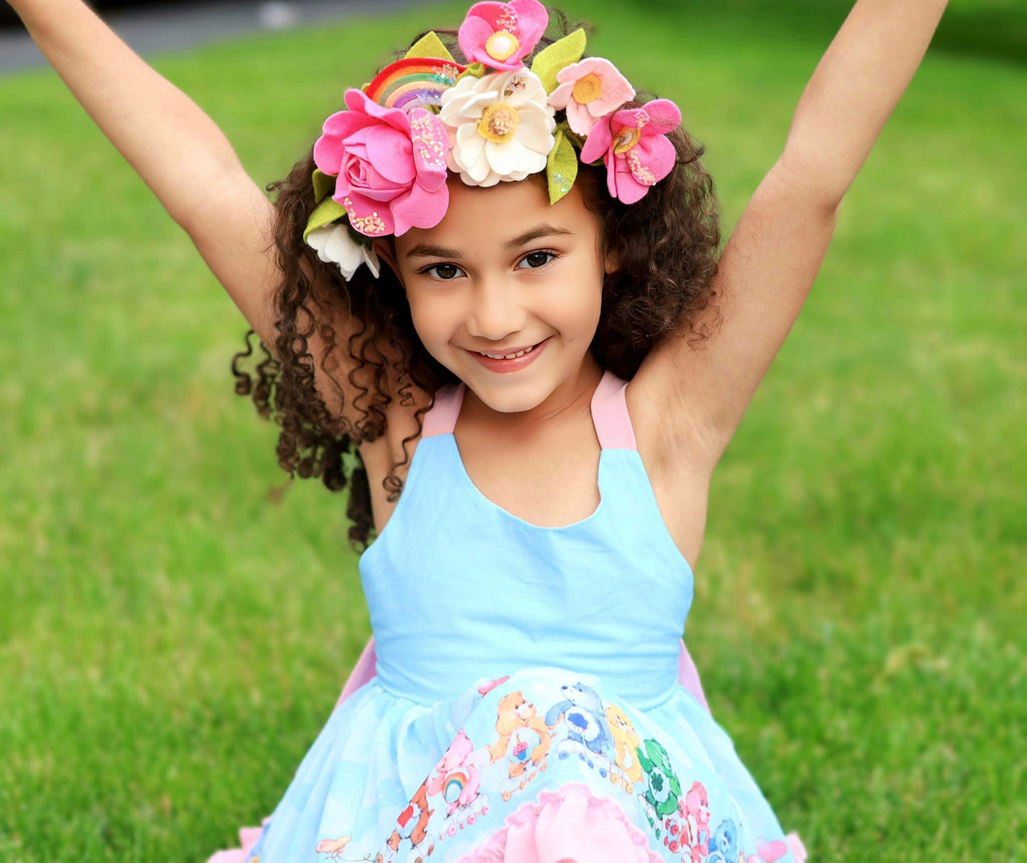 Inspired Cheer Beer Side Floral Crown