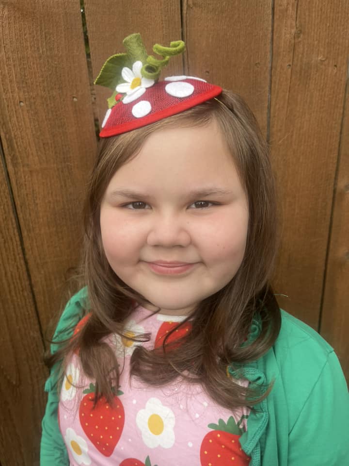 Red Strawberry Mini Fascinator