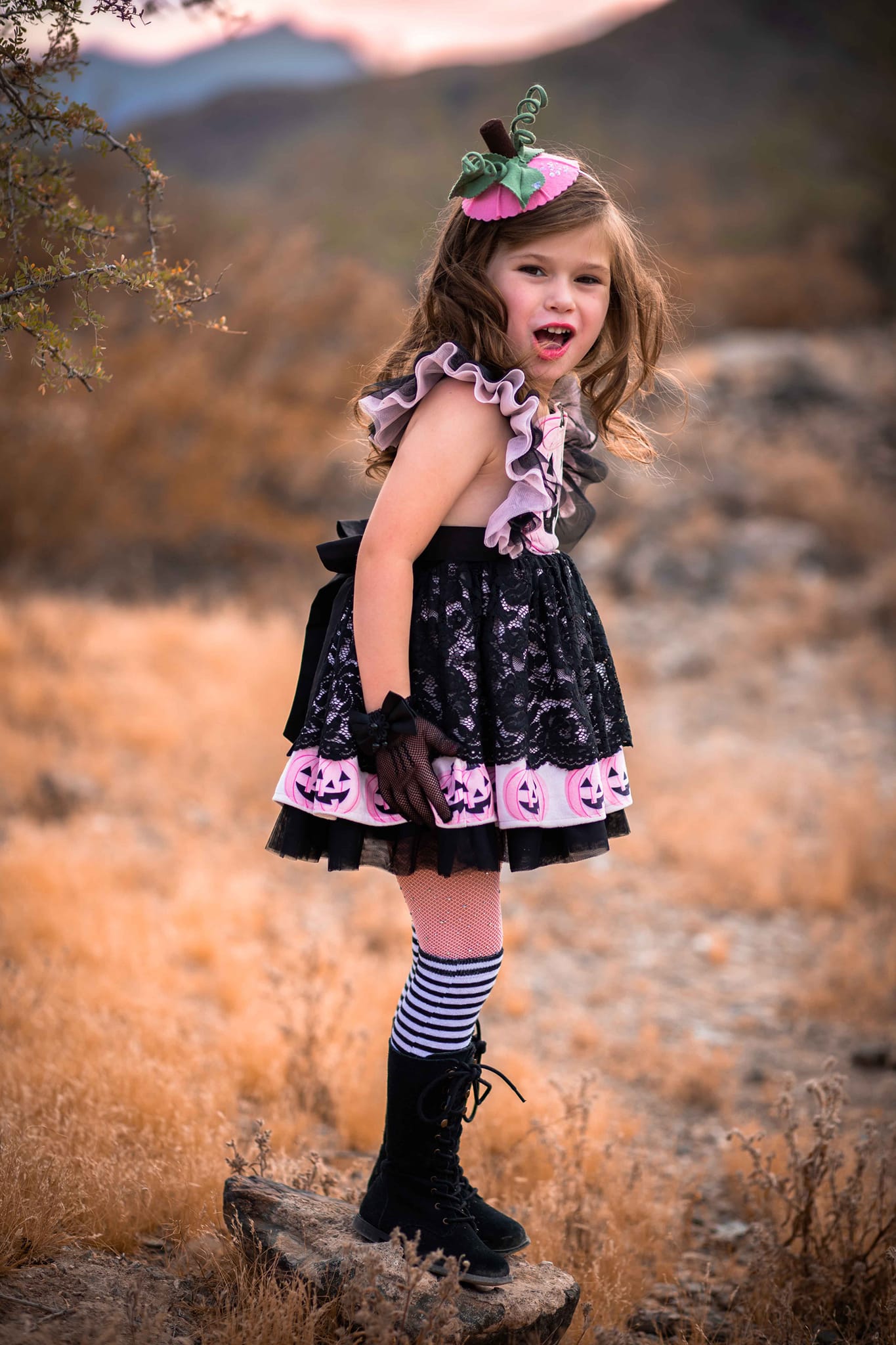 Pretty in Pink Pumpkin Fascinator