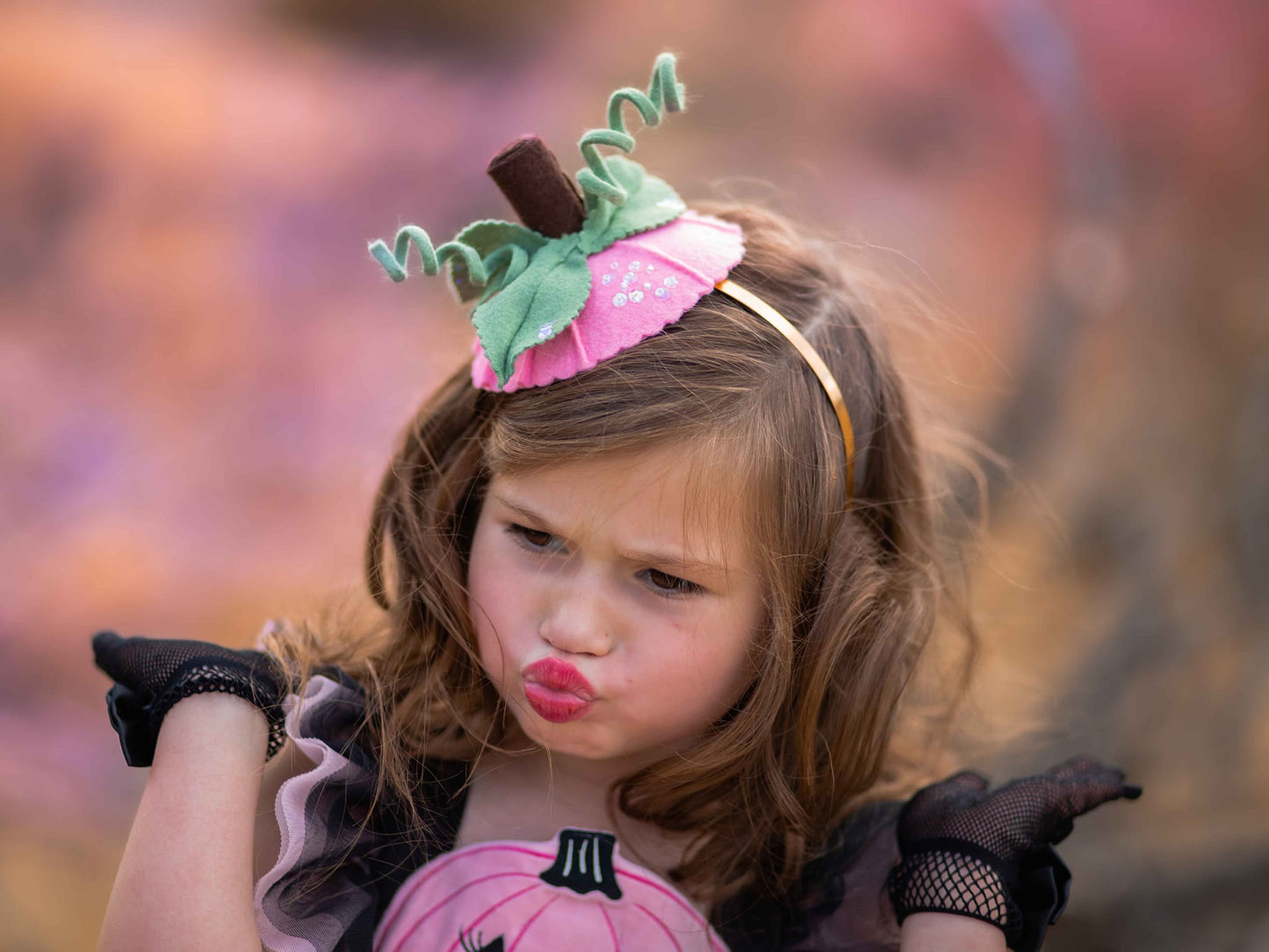 Pretty in Pink Pumpkin Fascinator