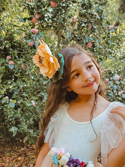 Big Peony fascinator