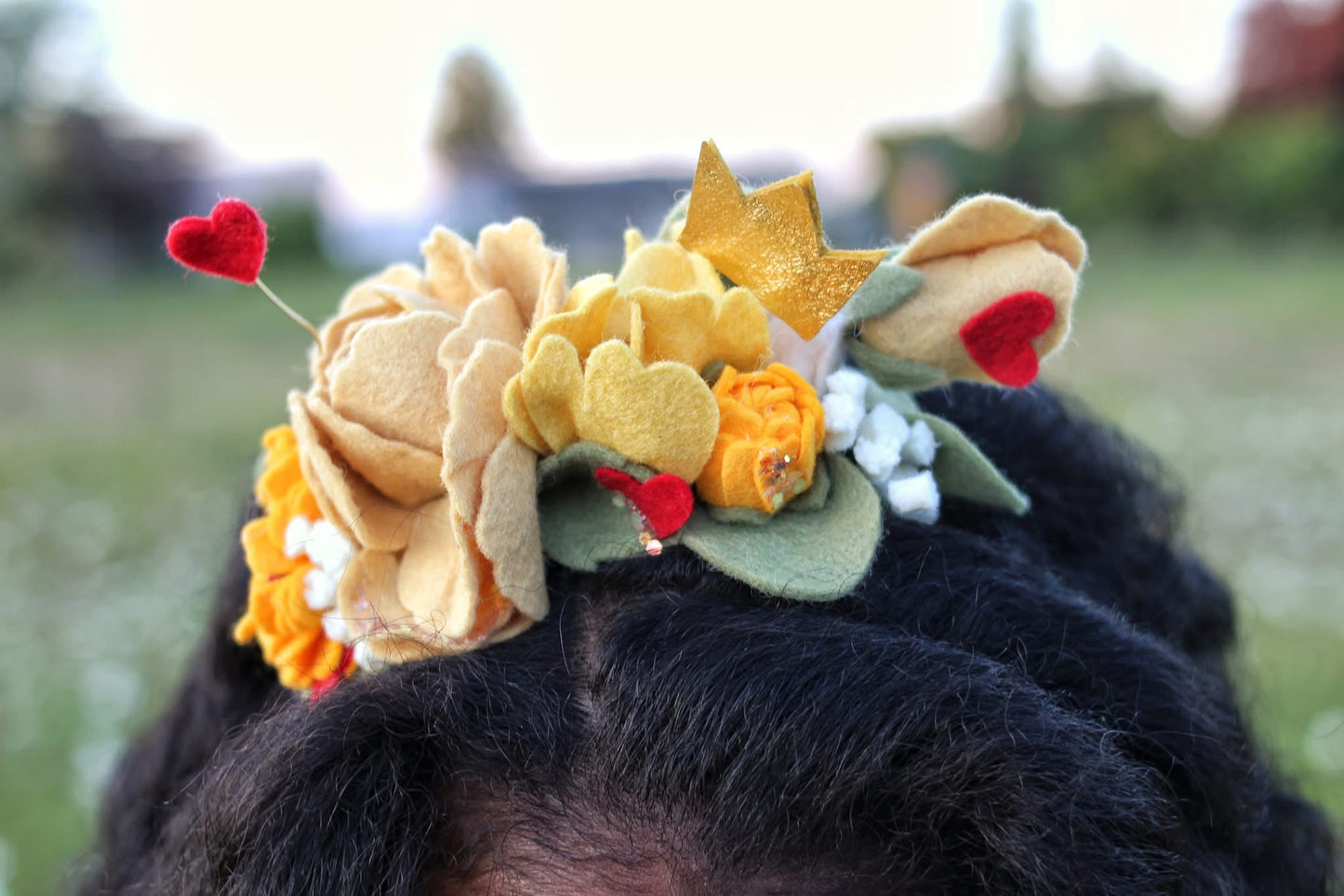 Floral Side Crown Brave Heart Inspired