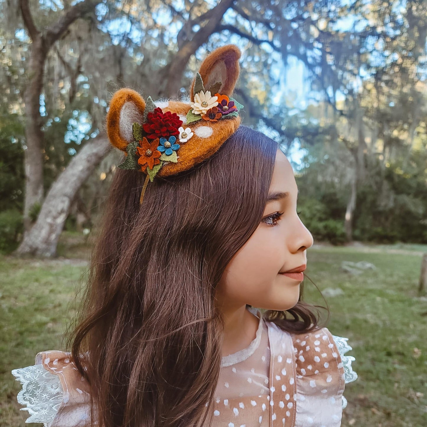 Little Deer Felted Mini Topper