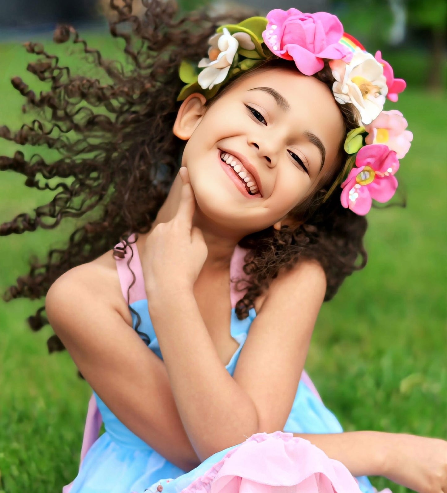 Inspired Cheer Beer Side Floral Crown