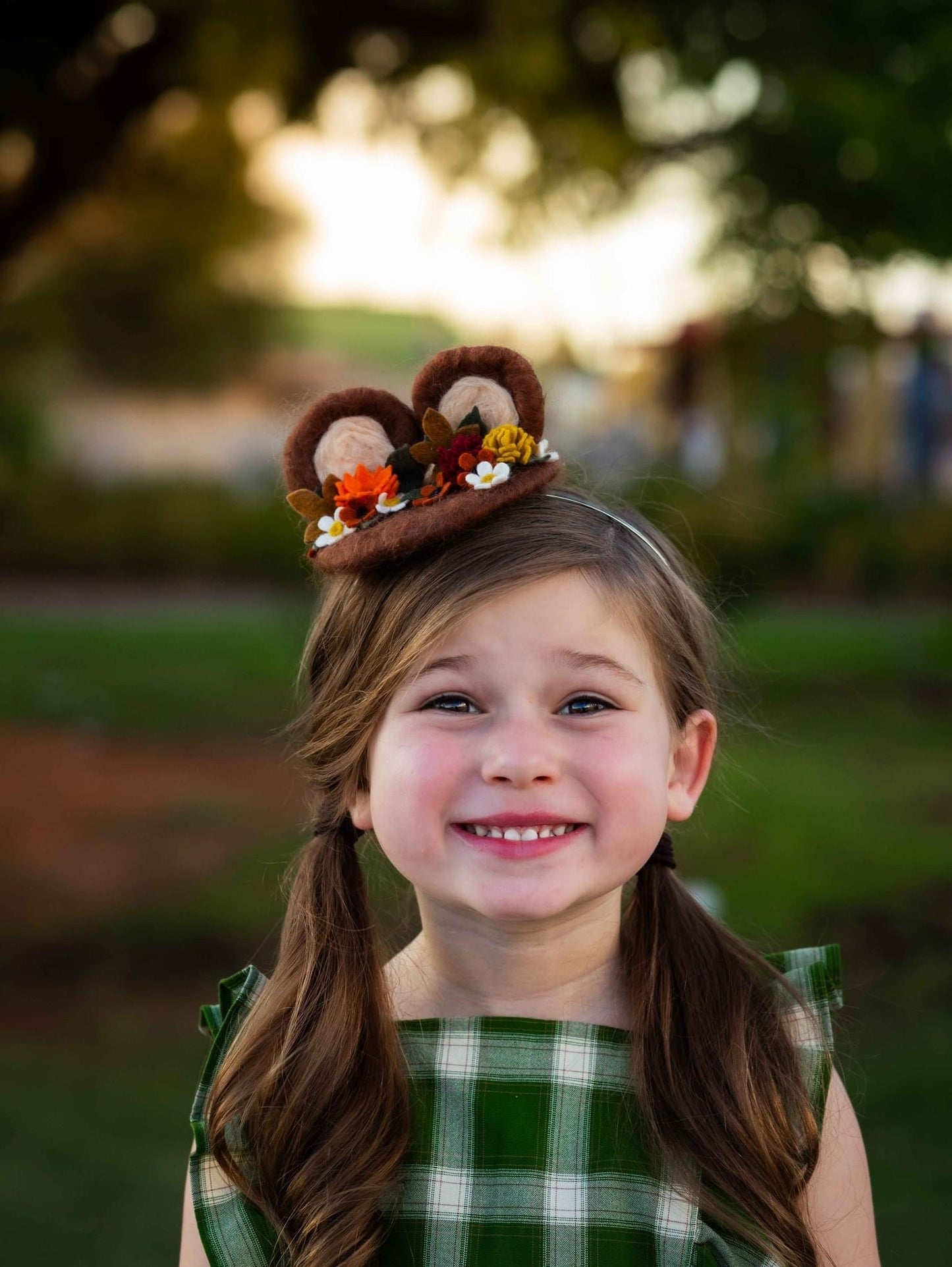 Beary Cute Felted Mini Topper Fascinator