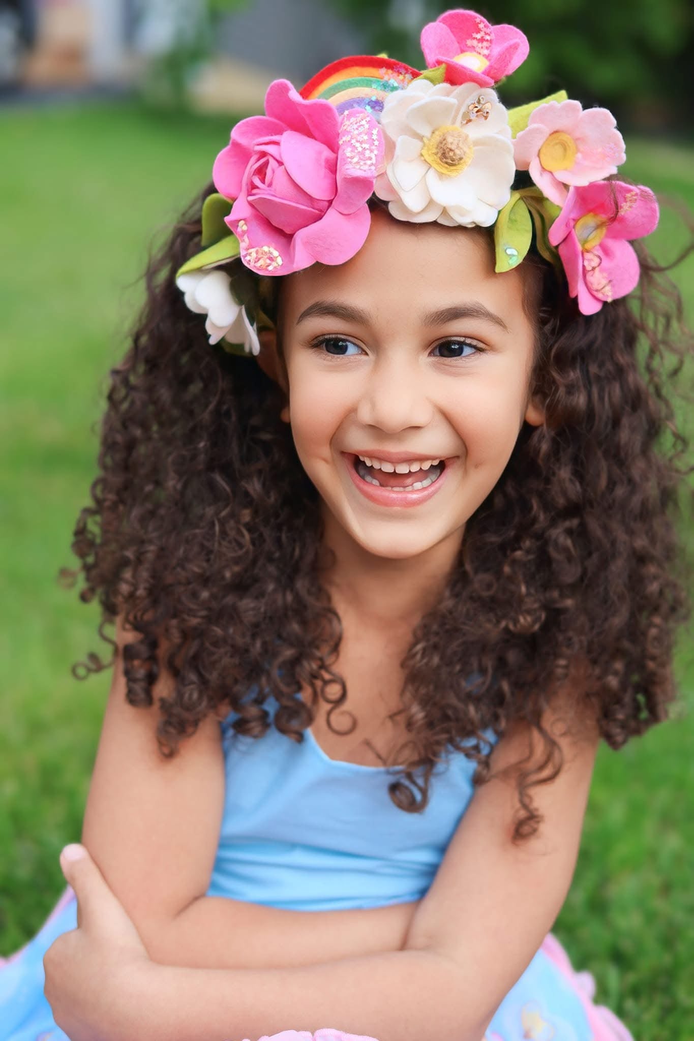 Inspired Cheer Beer Side Floral Crown