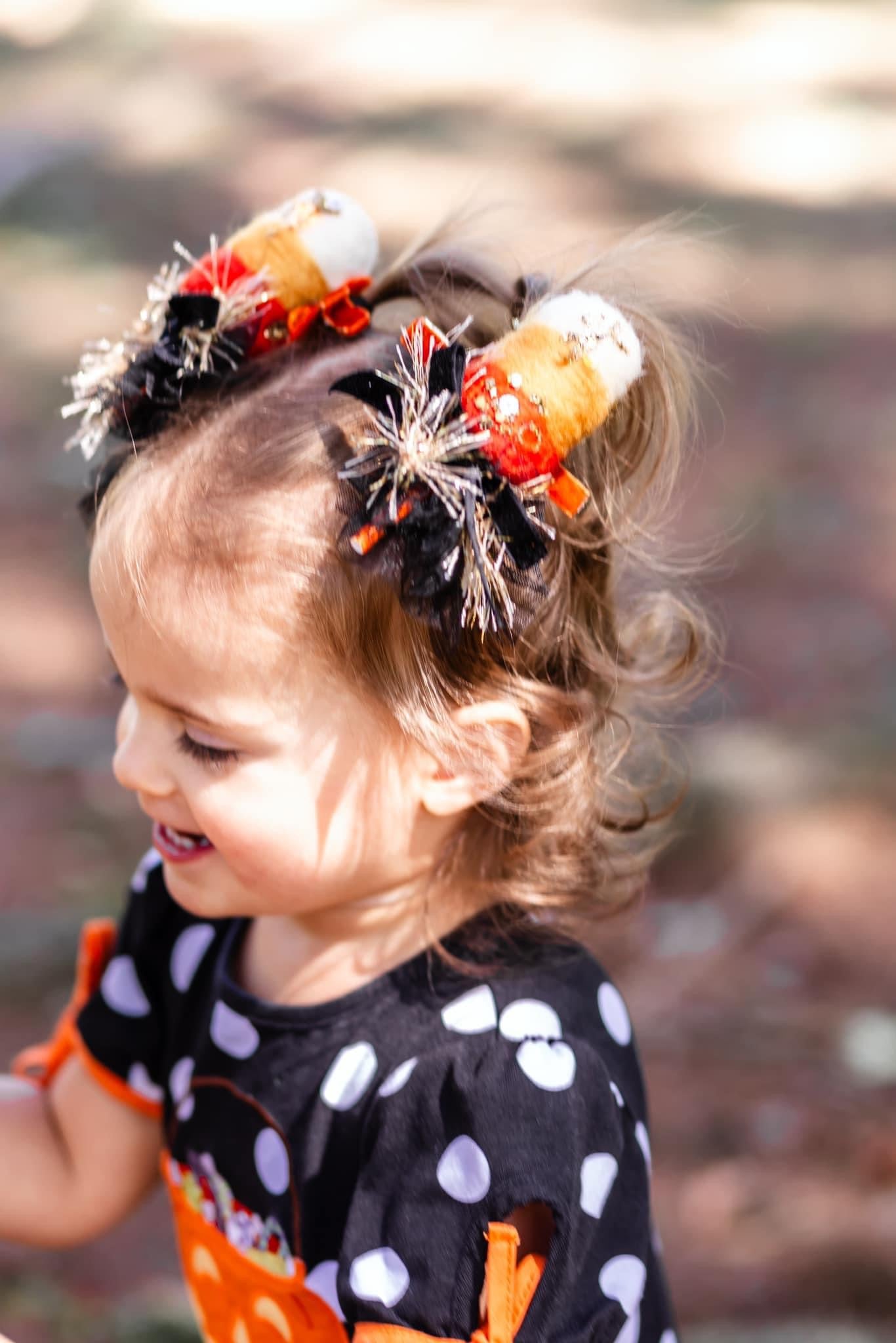 Candy Corn Cotton Candy set