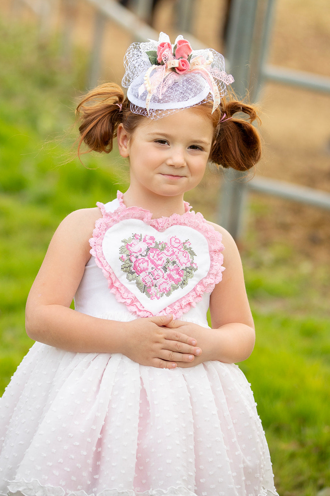 Sweet Vintage Roses Fascinator