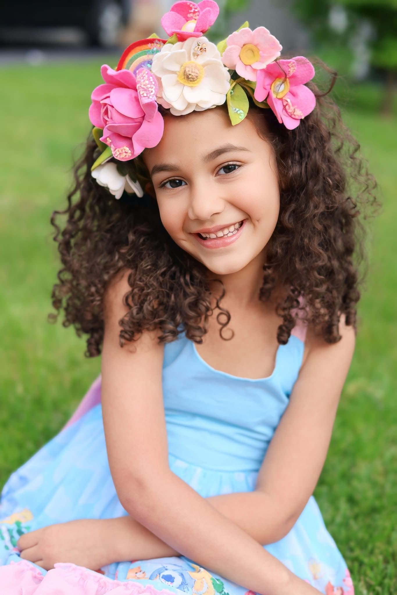 Inspired Cheer Beer Side Floral Crown