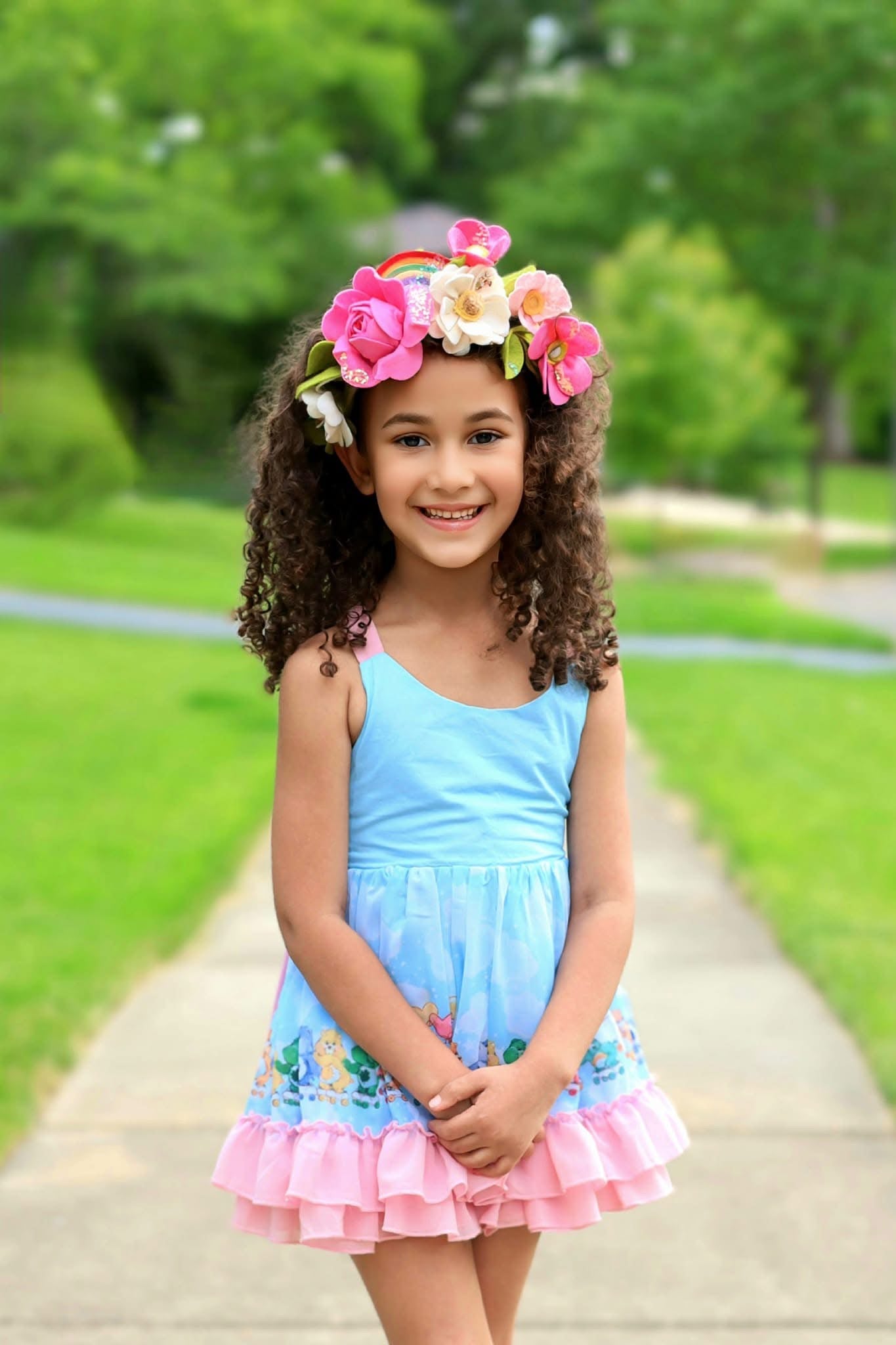 Inspired Cheer Beer Side Floral Crown