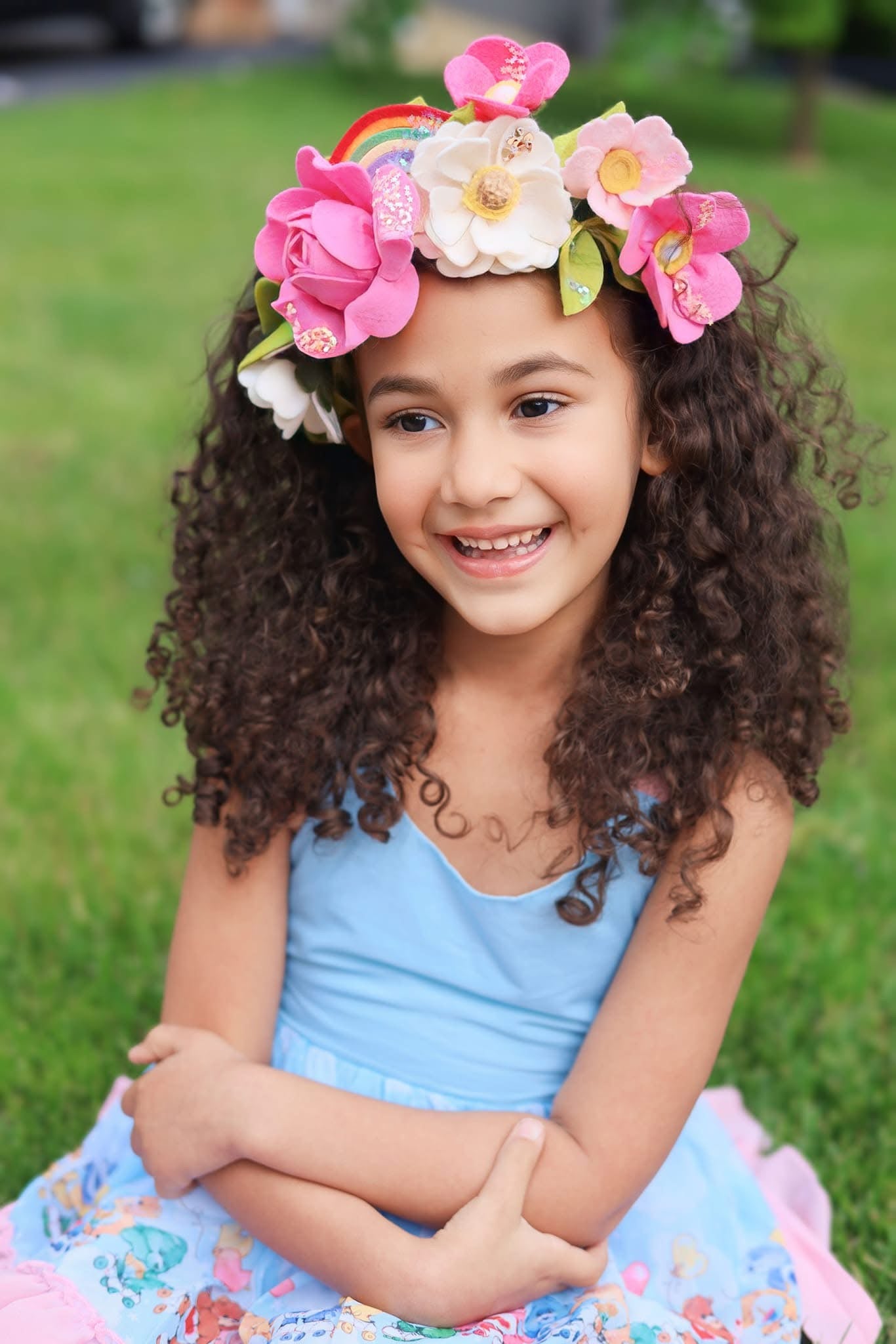 Inspired Cheer Beer Side Floral Crown