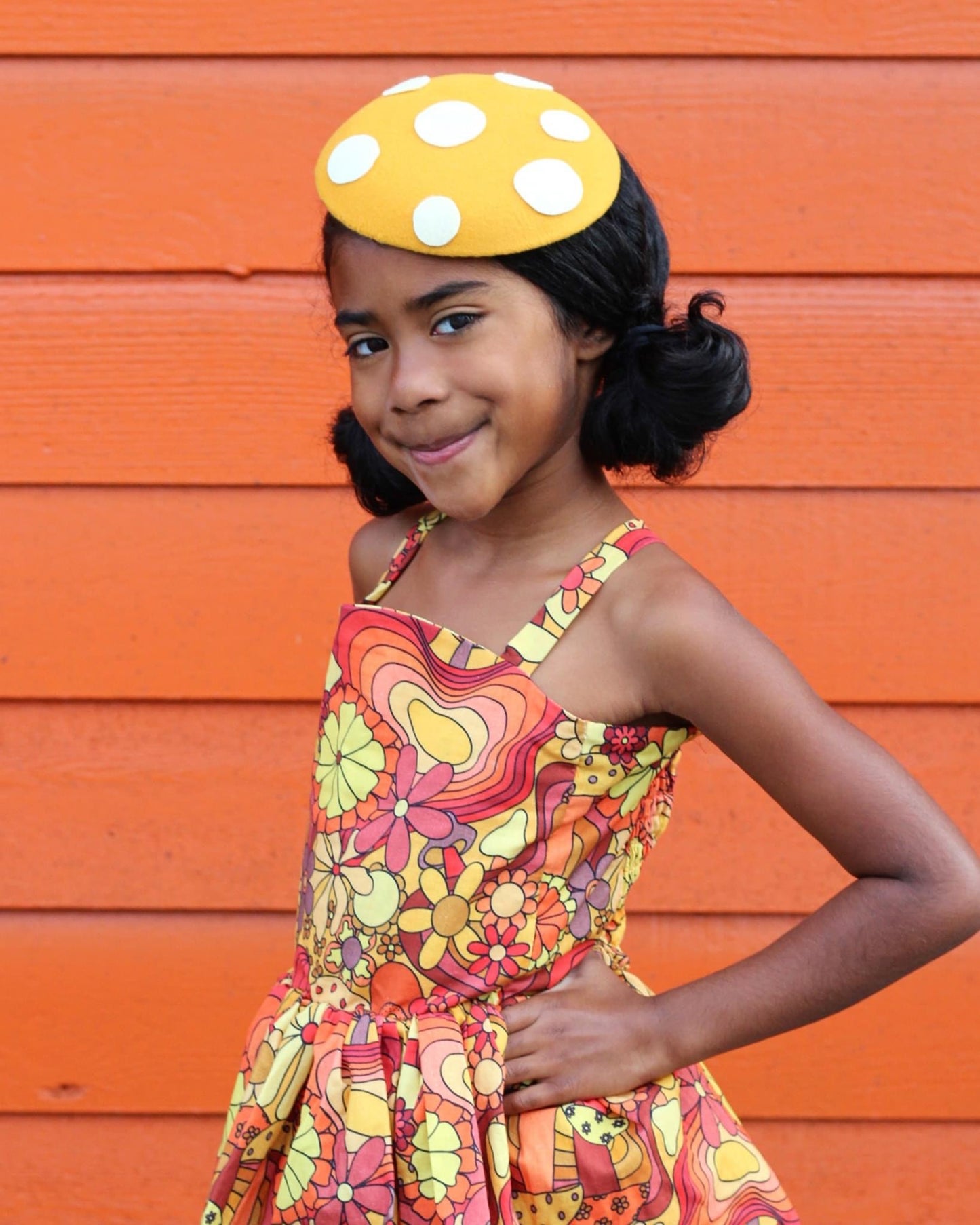 Mustard Fungi Topper Hat