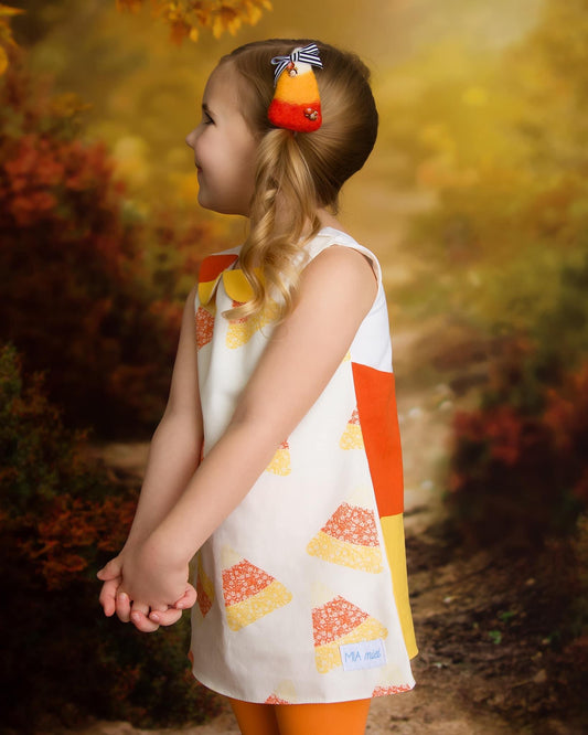 Felted Candy Corn Piggy Set