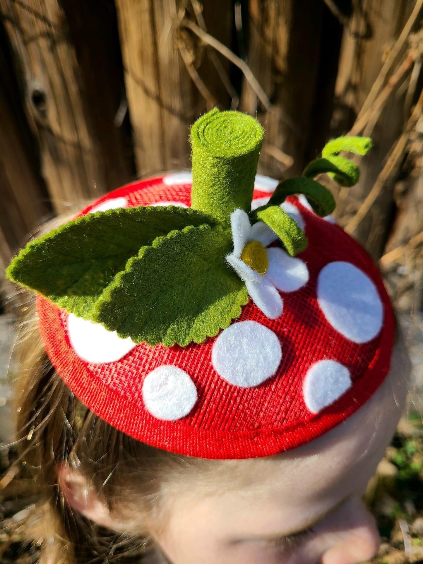 Red Strawberry Mini Fascinator