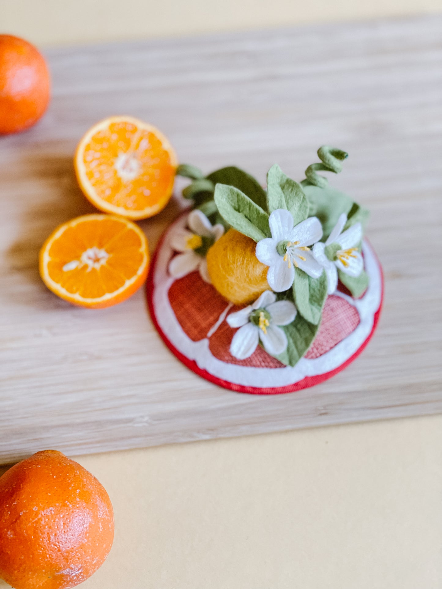 Orange Fascinator