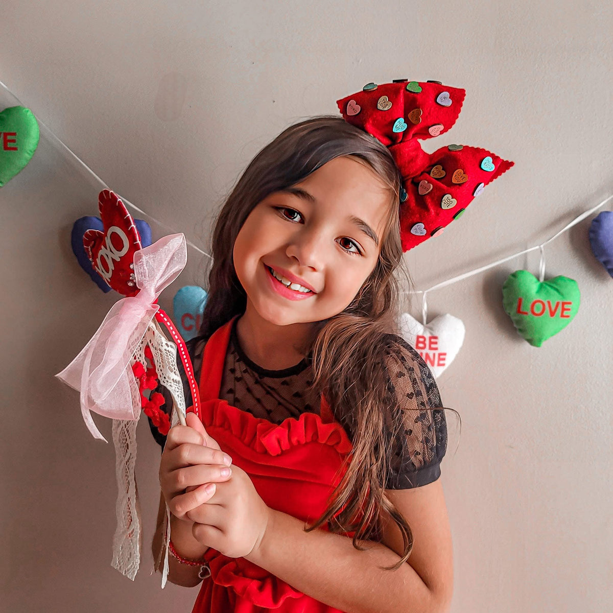 Cupid Red Bow Small