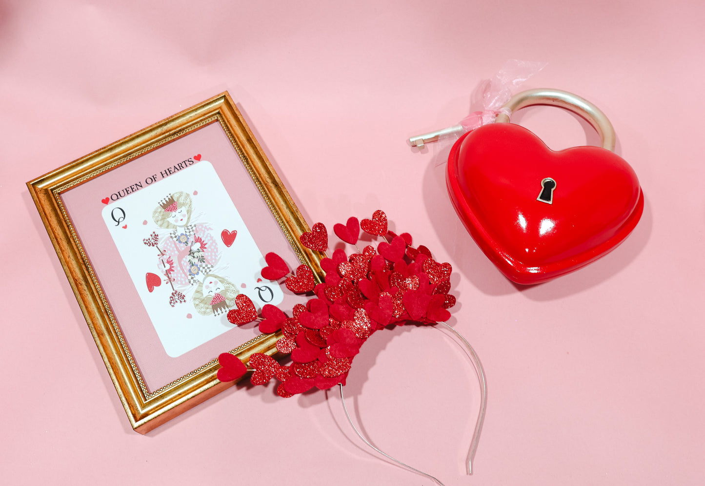 Red Heart Cluster Fascinator Fascinator