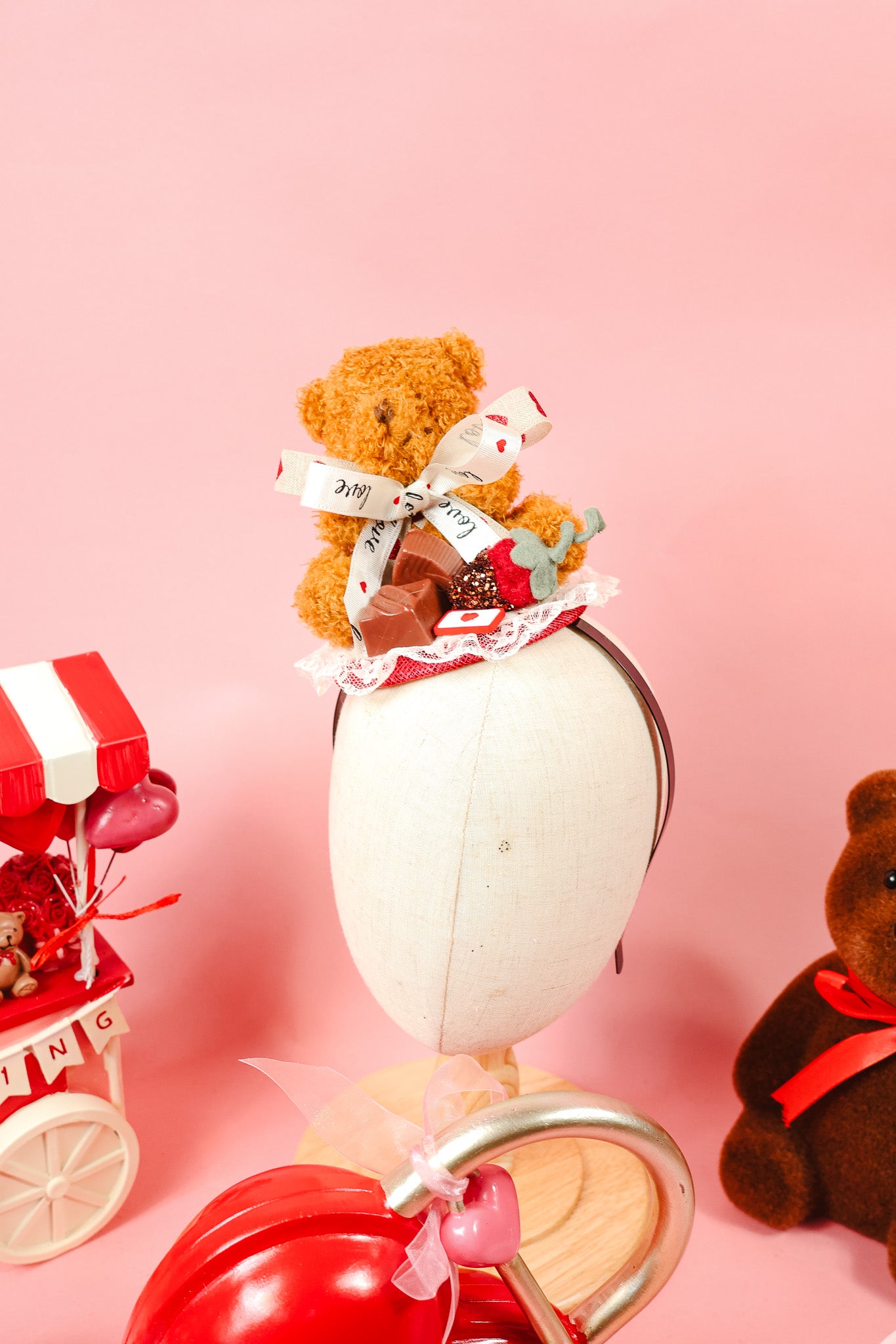 Teddy And Chocolates Fascinator