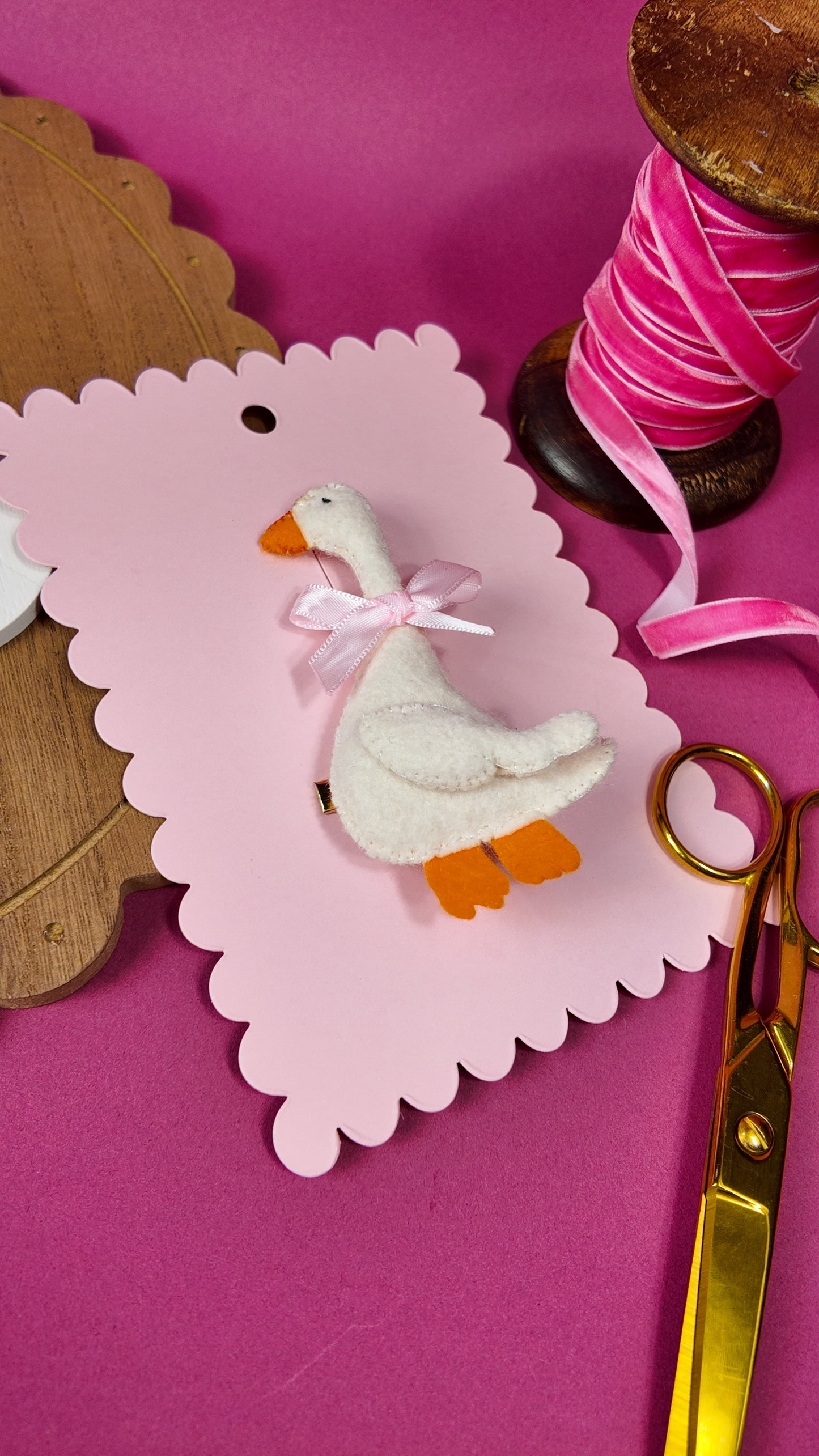 Little Silly Goose Hair Clip || M2M Blu Moon