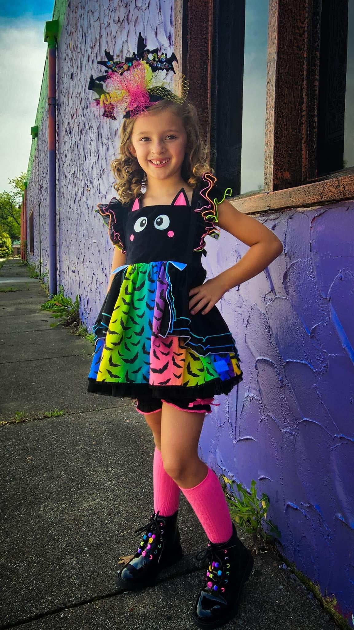 Rainbow Nostalgia Batt-y Fascinator