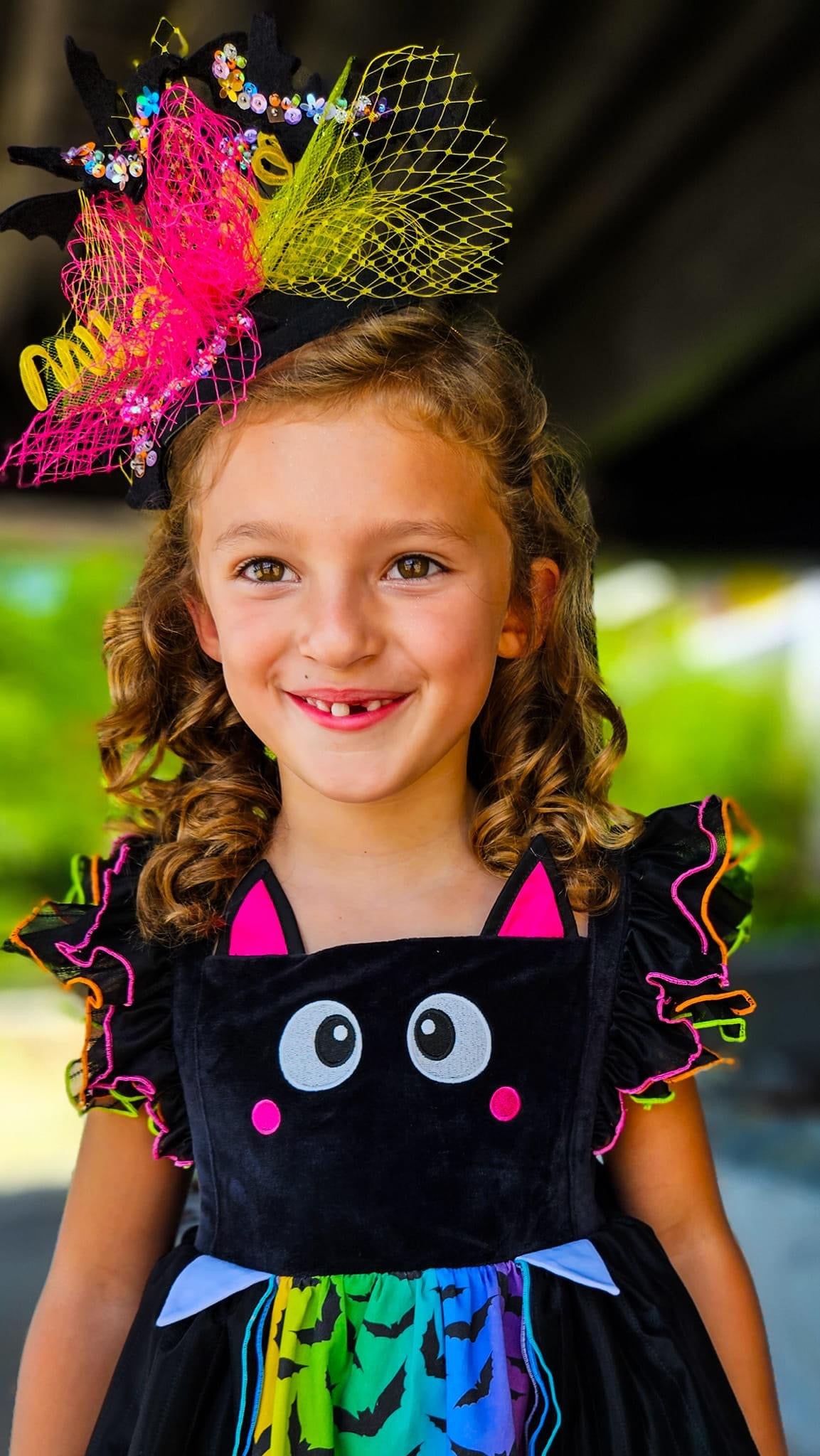 Rainbow Nostalgia Batt-y Fascinator