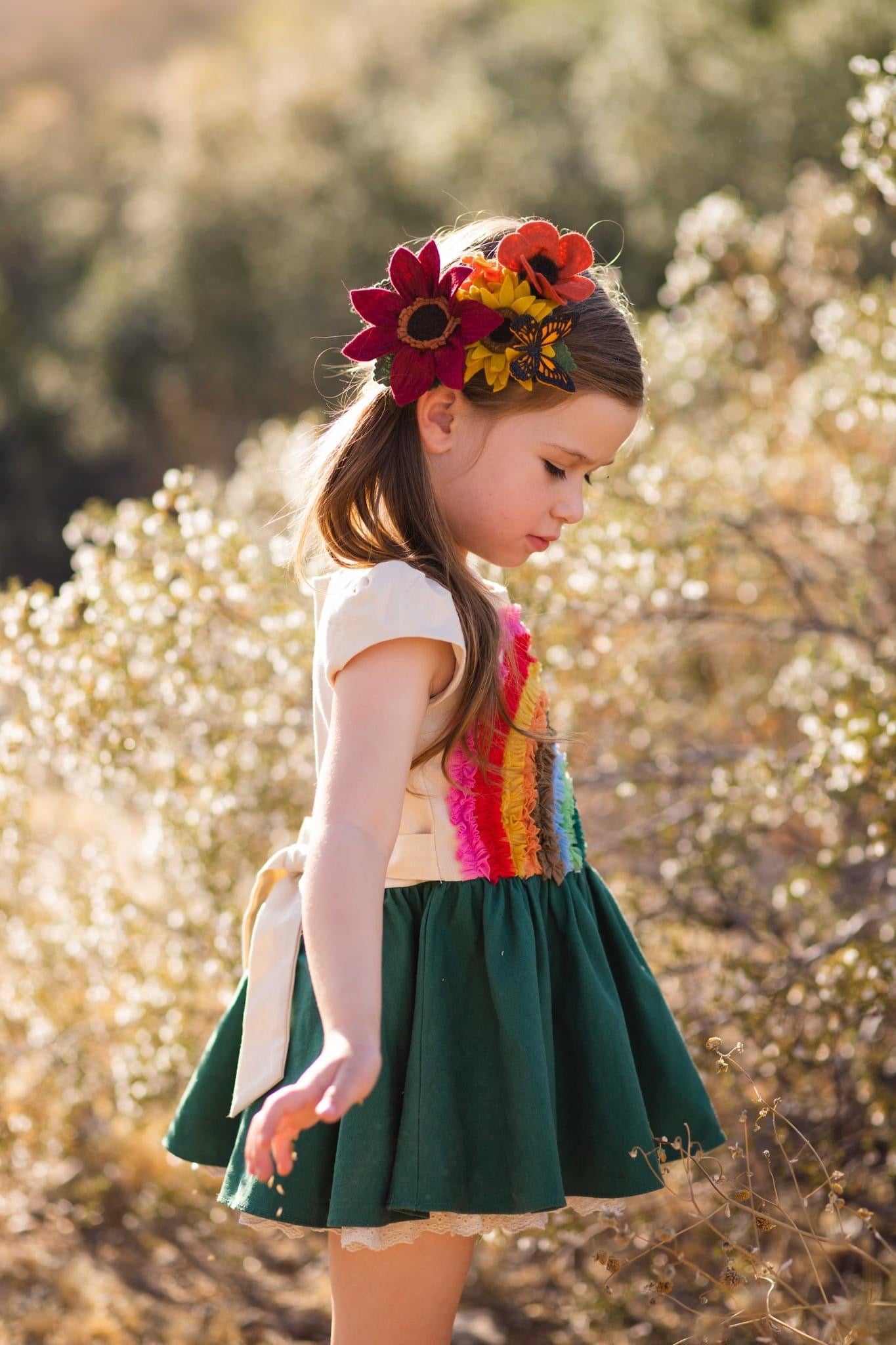 Chocolate Sunflower & Mammoth Grey-Stripe Girasol cluster
