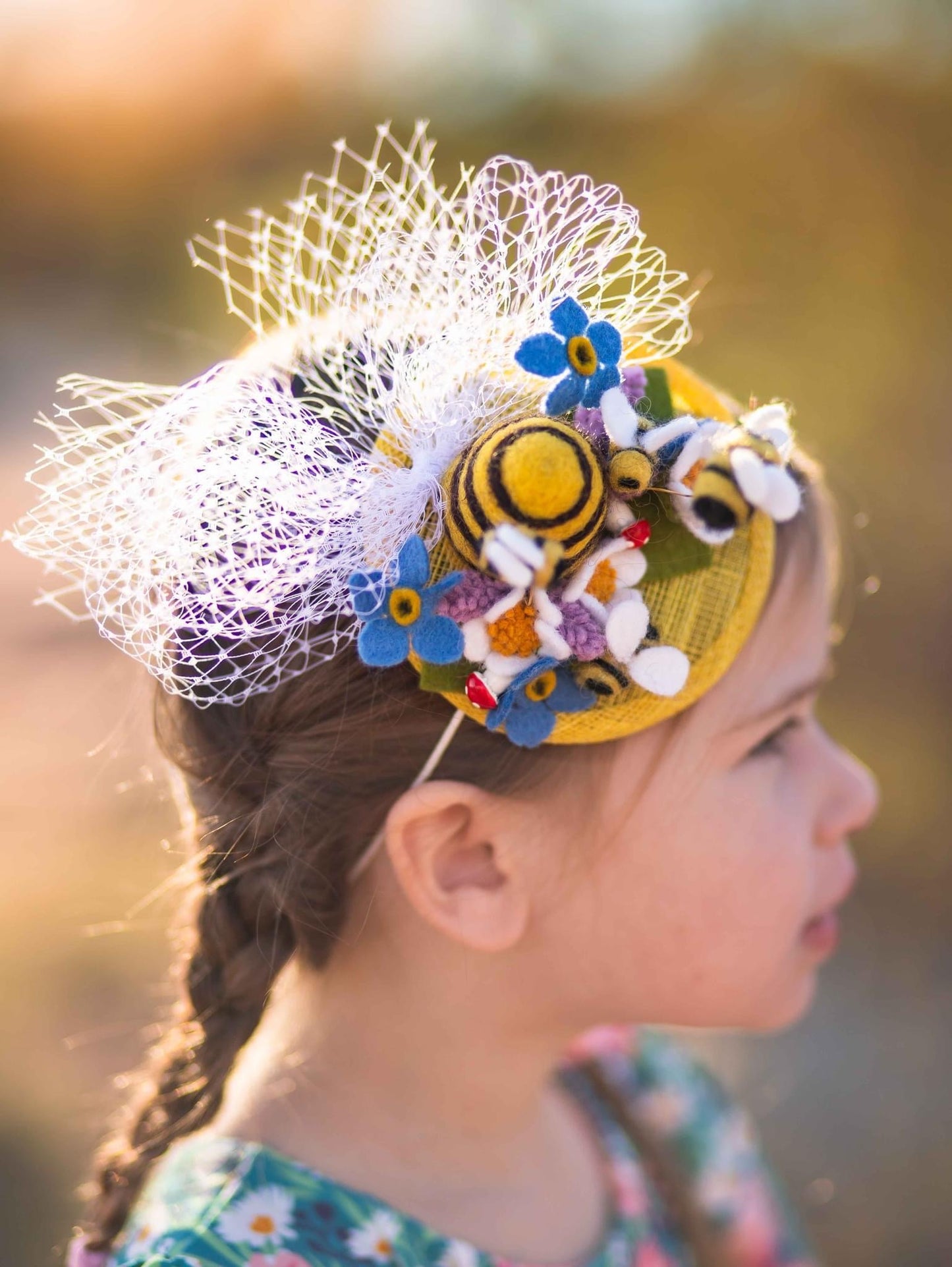 Bee Hive Mini Fascinator