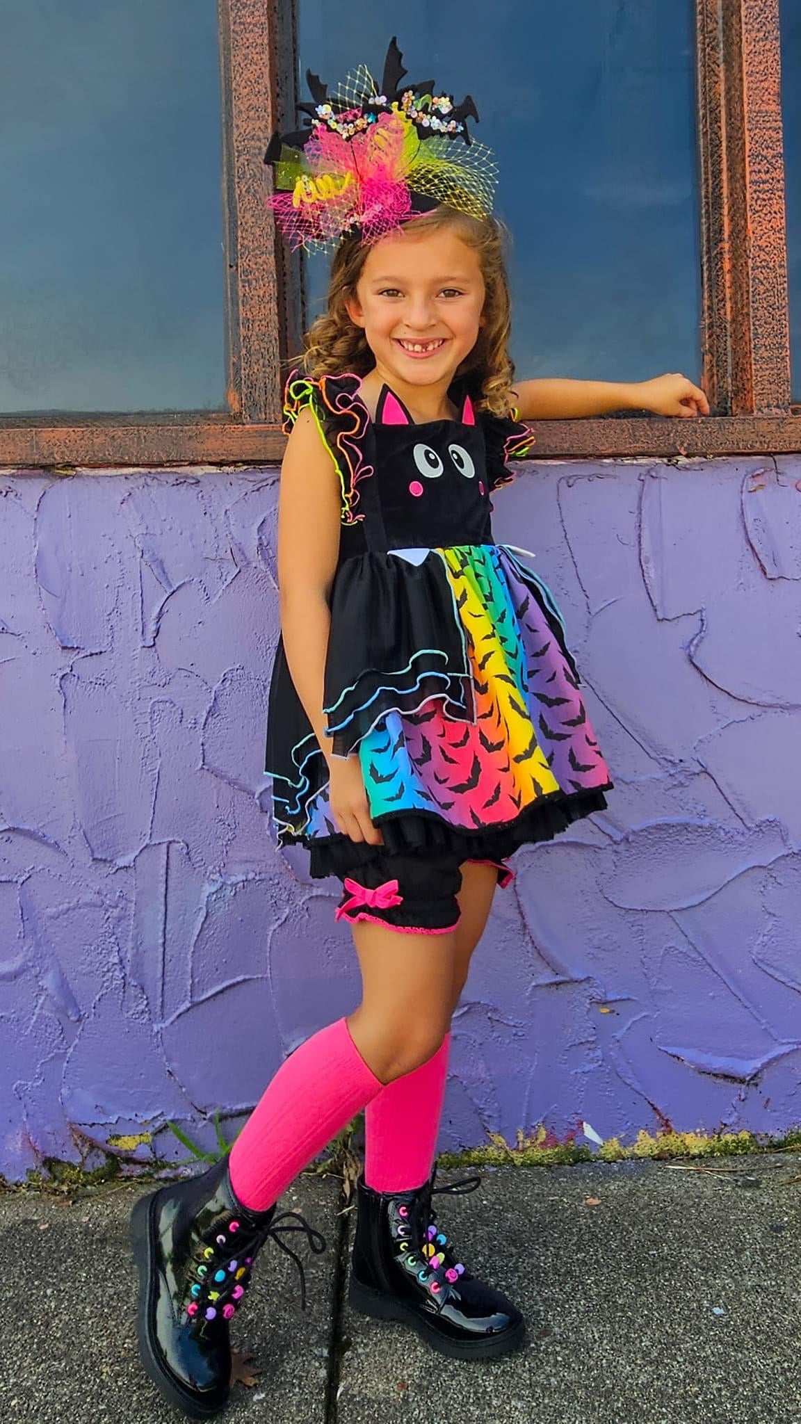 Rainbow Nostalgia Batt-y Fascinator