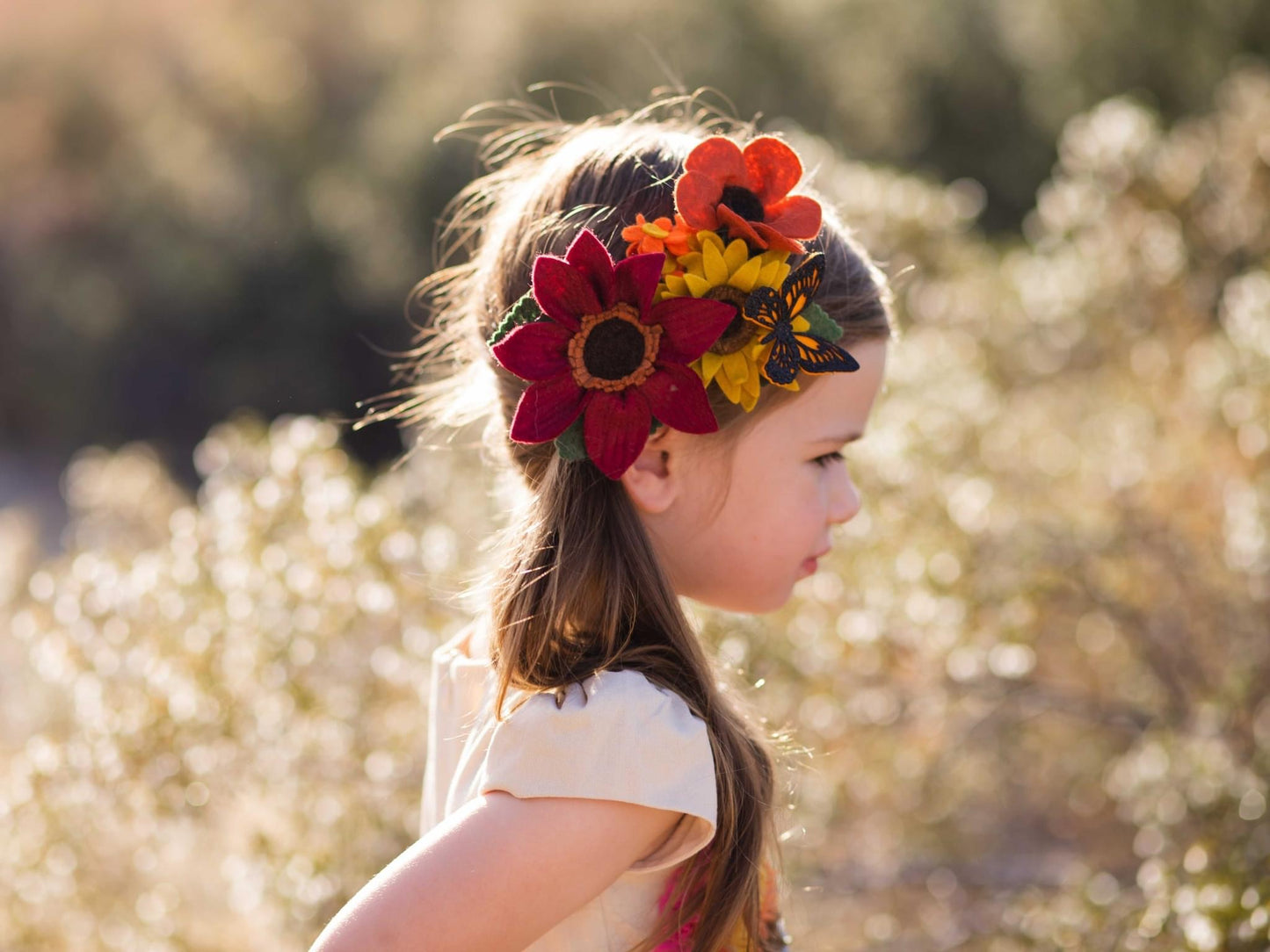 Chocolate Sunflower & Mammoth Grey-Stripe Girasol cluster