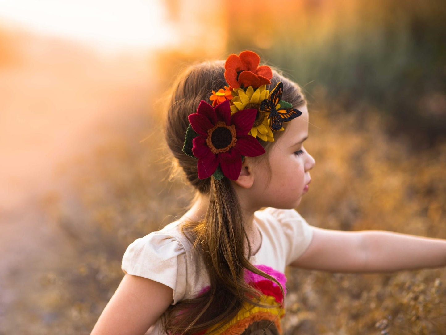 Chocolate Sunflower & Mammoth Grey-Stripe Girasol cluster