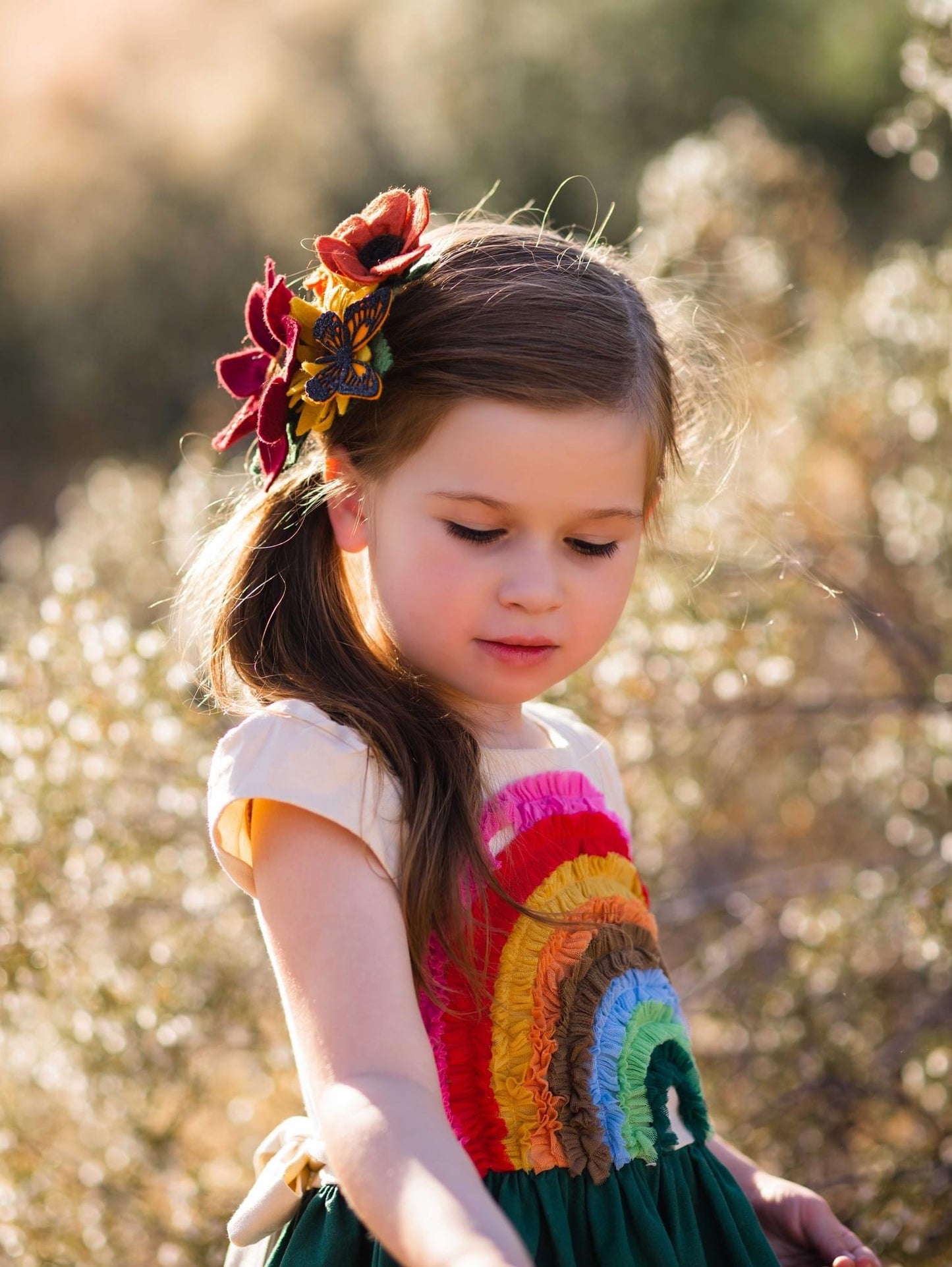 Chocolate Sunflower & Mammoth Grey-Stripe Girasol cluster