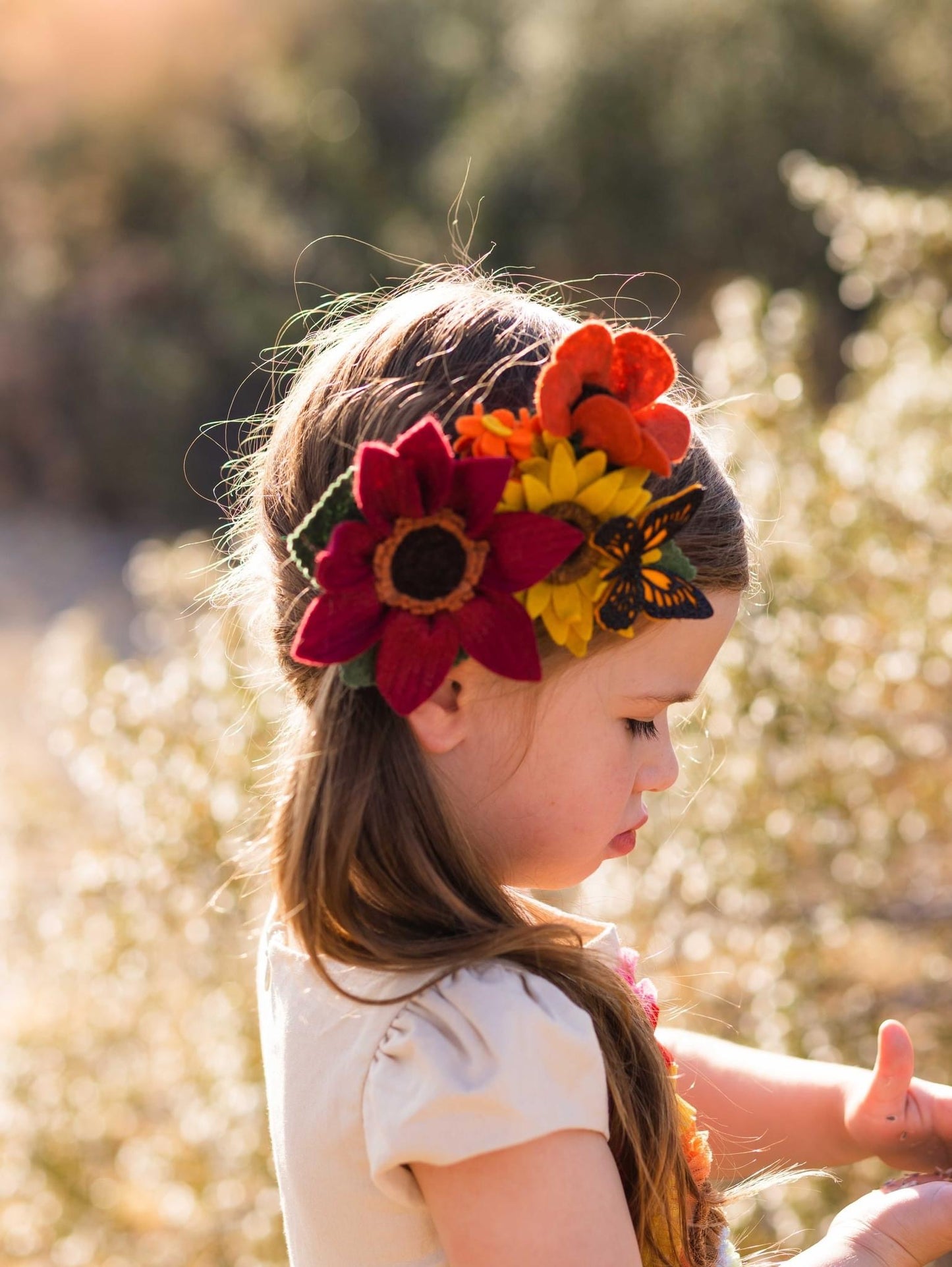 Chocolate Sunflower & Mammoth Grey-Stripe Girasol cluster
