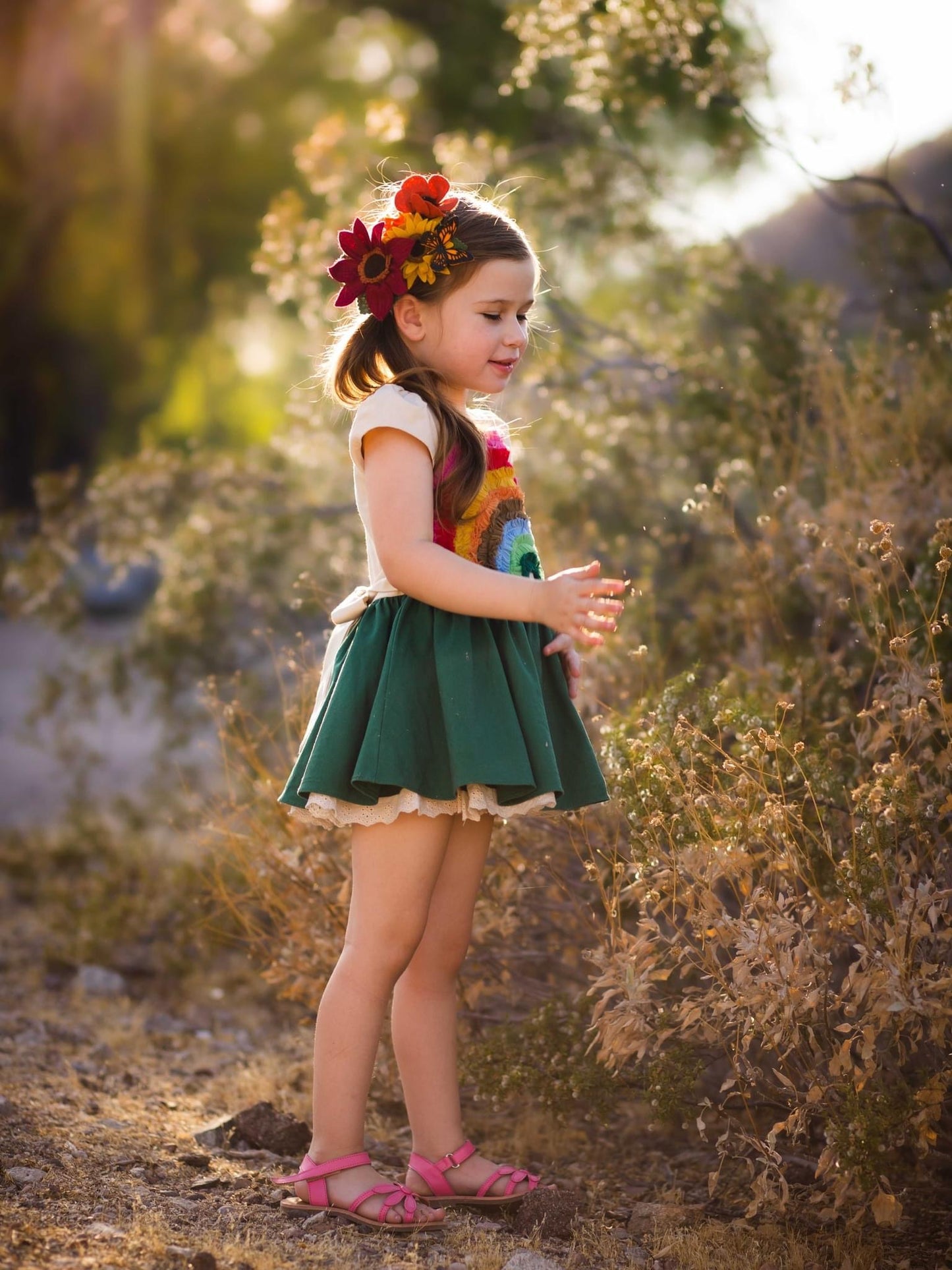 Chocolate Sunflower & Mammoth Grey-Stripe Girasol cluster