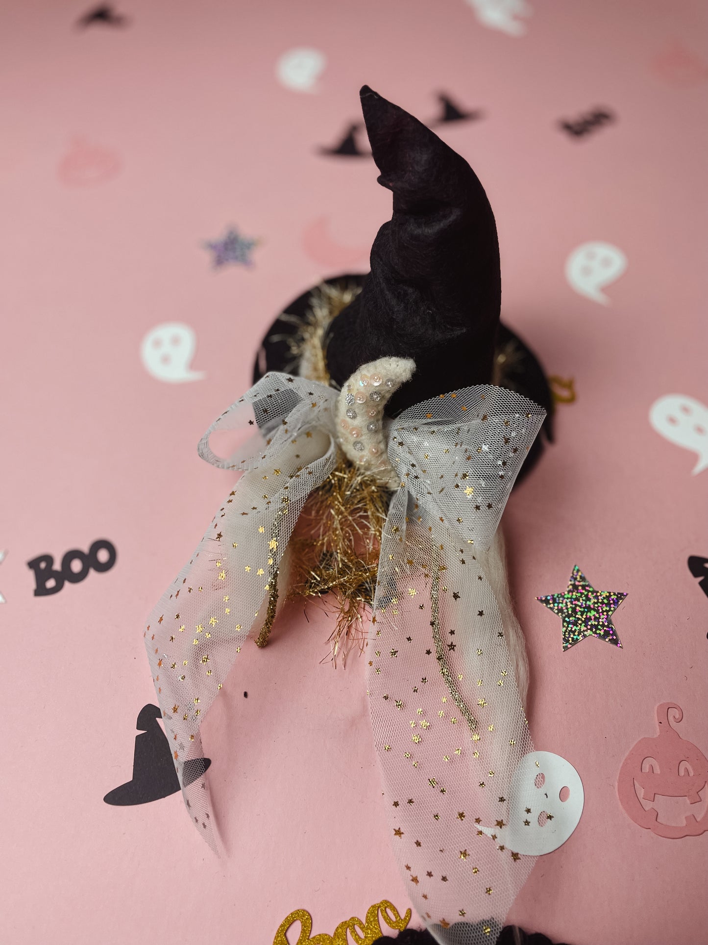 Minifee Black Witch Hat