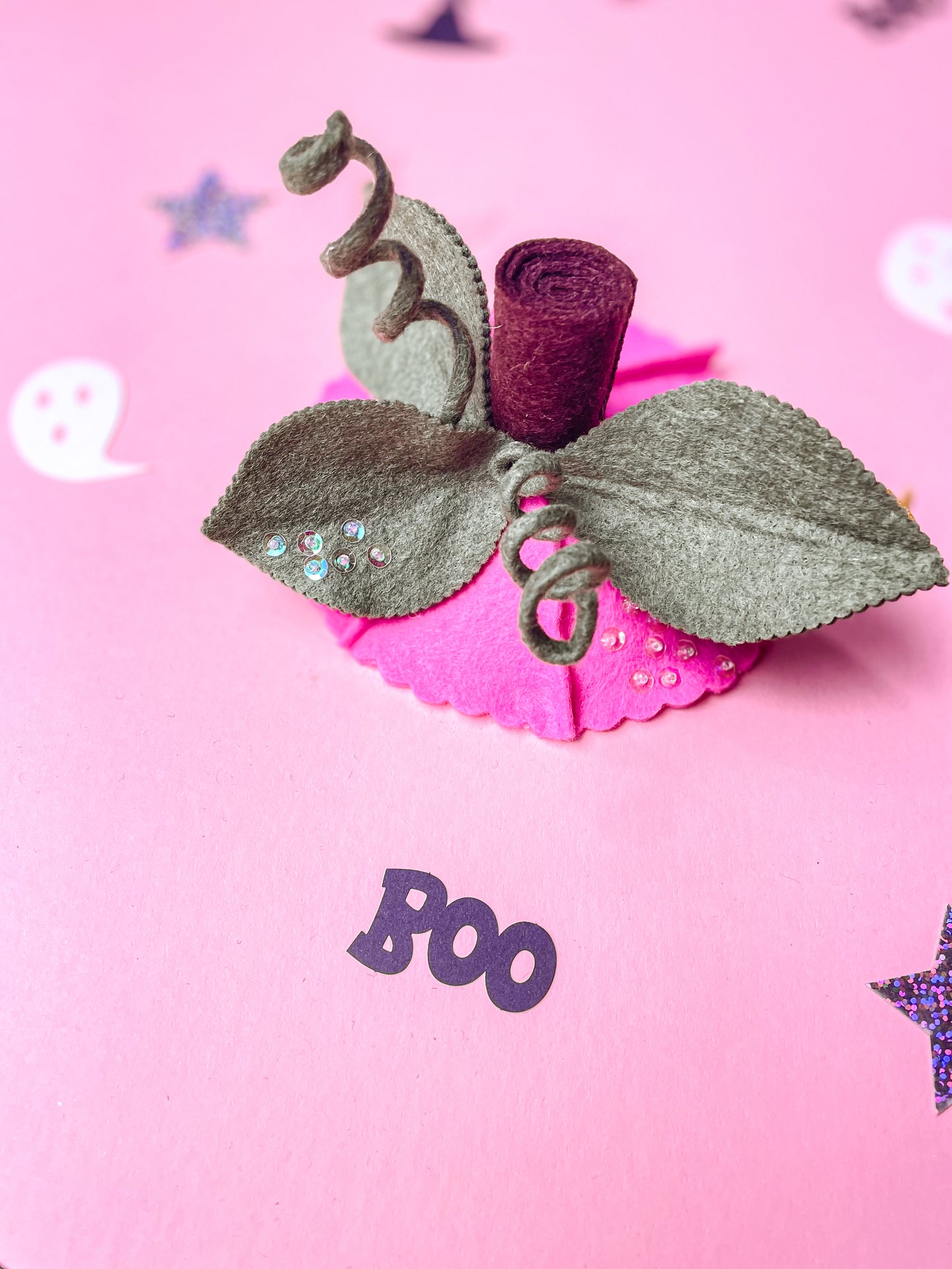 Pretty in Pink Pumpkin Fascinator