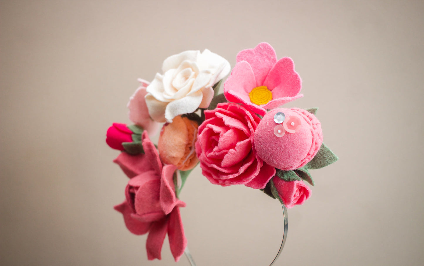 Pink Floral Fascinator