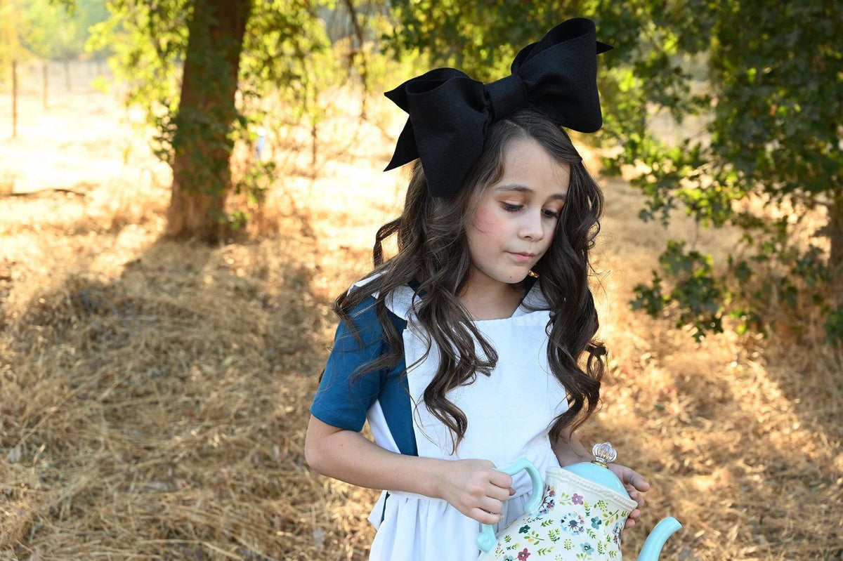 Alice In Wonderland Oversize Bow| Felt Bow | Bow Felt|Alice in Wonderland|Felt Flower