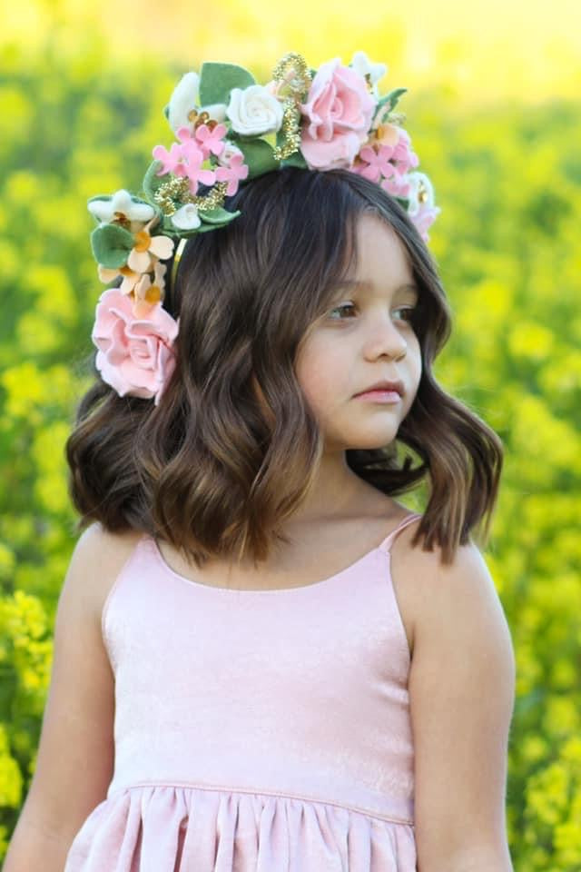 Crown style Floral Headpiece
