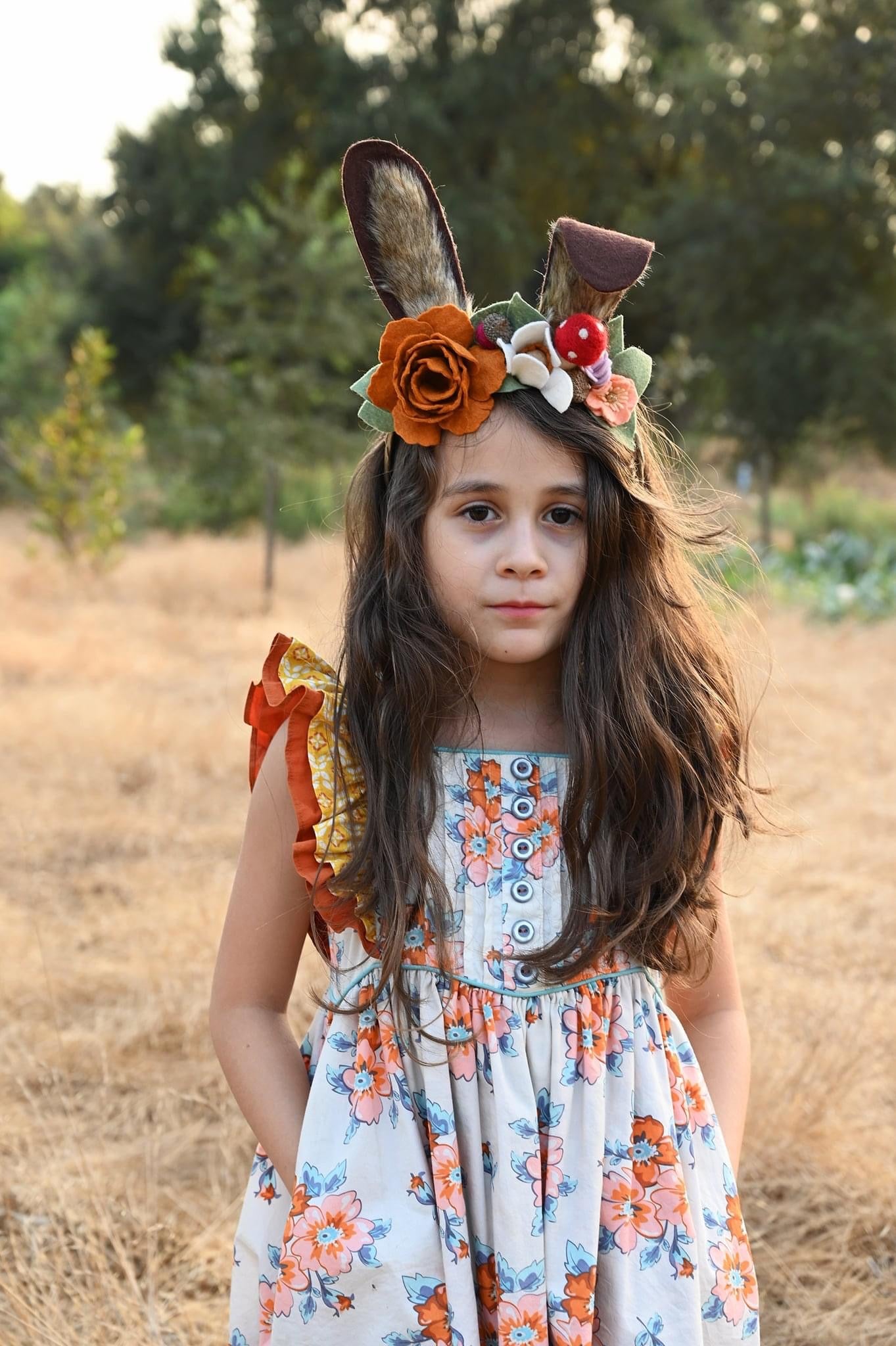 Long Ears &. Bear set of Headband | Woodlands Collection