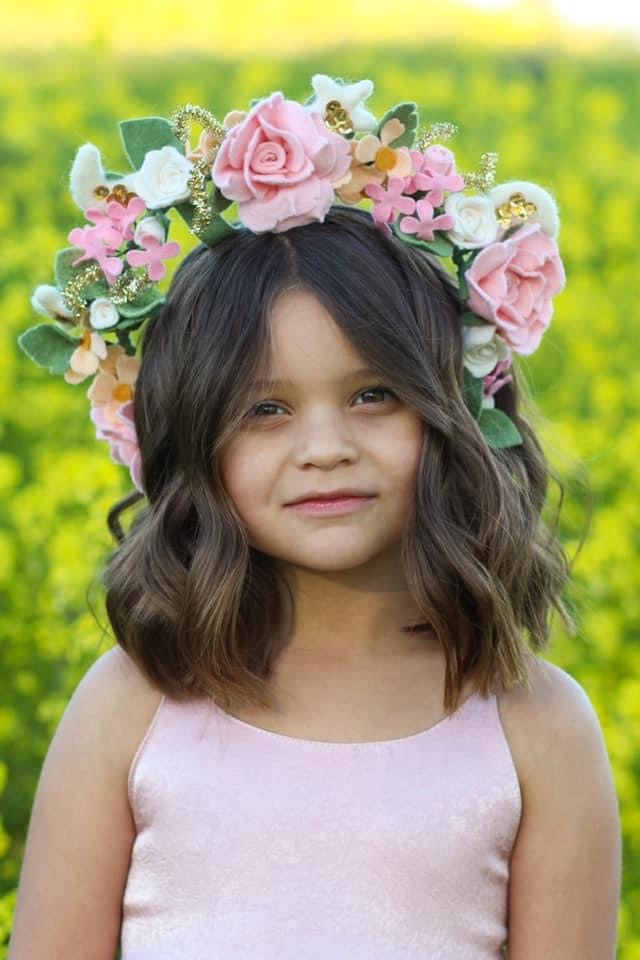 Crown style Floral Headpiece