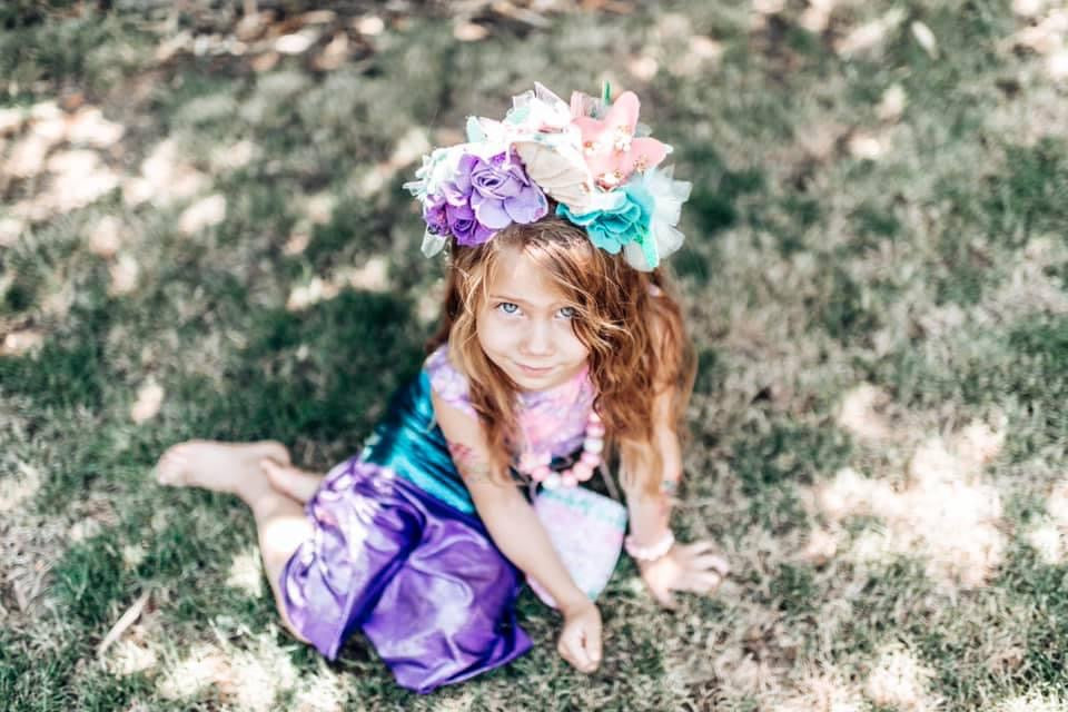 Over the Top Mermaid Floral Fascinator