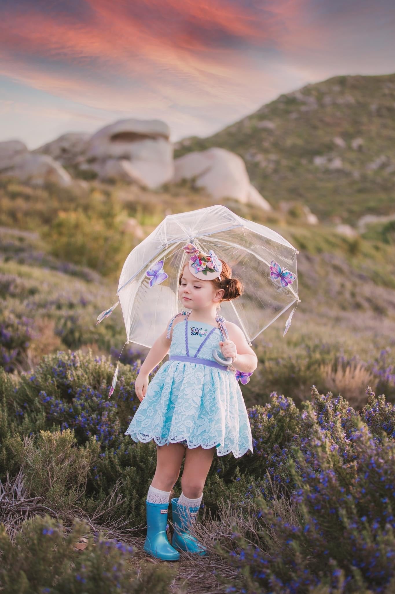 Petite Fille Papillon Mini Toper