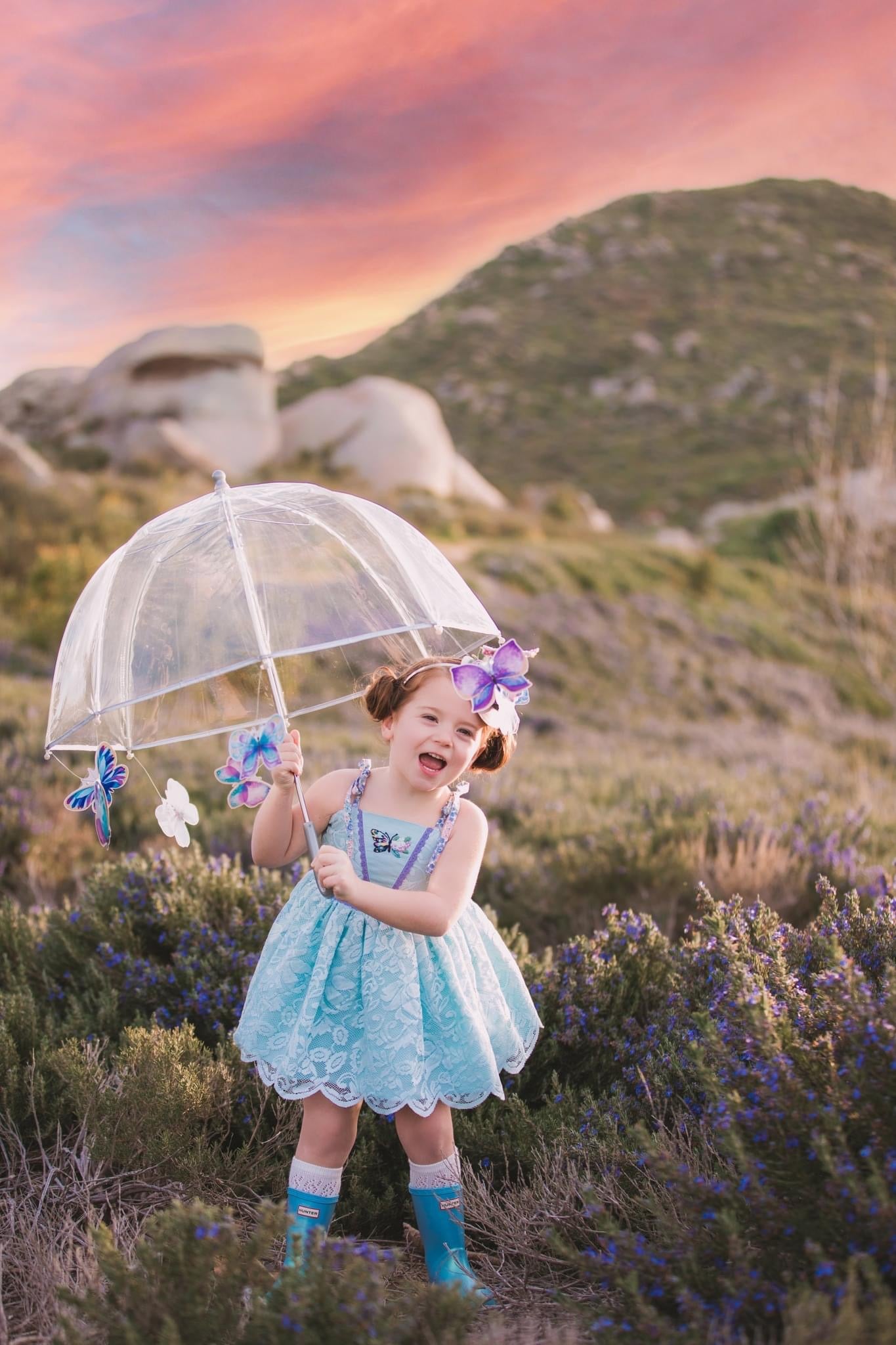 Petite Fille Papillon Mini Toper