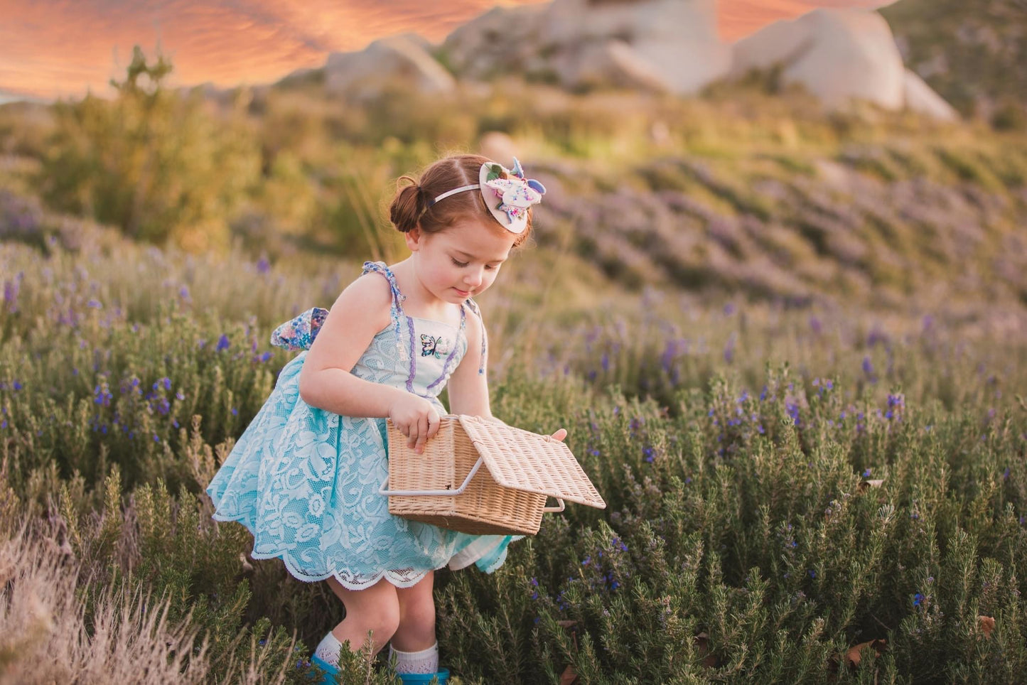 Petite Fille Papillon Mini Toper