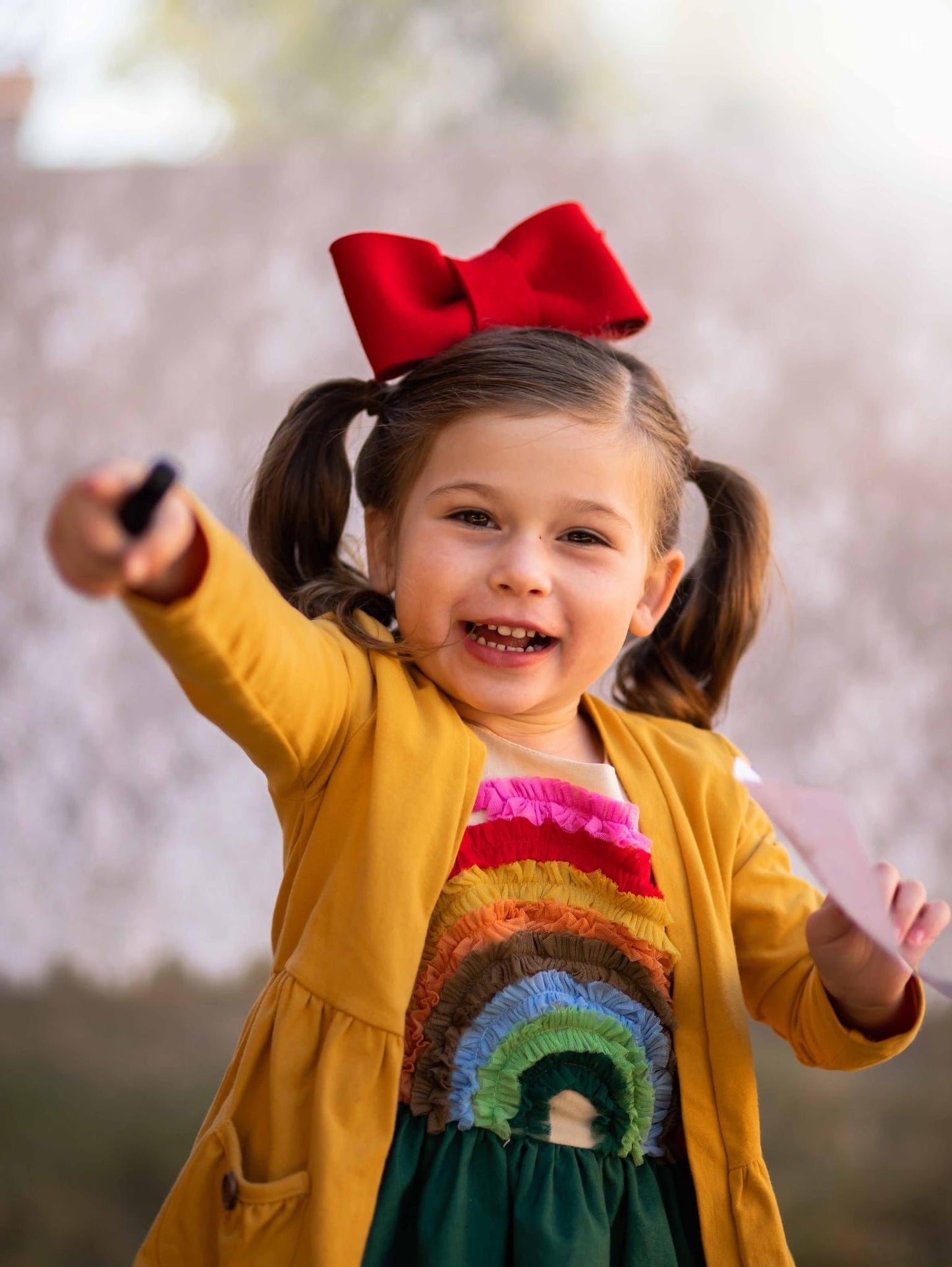 Red Statement Petite Designer Bow