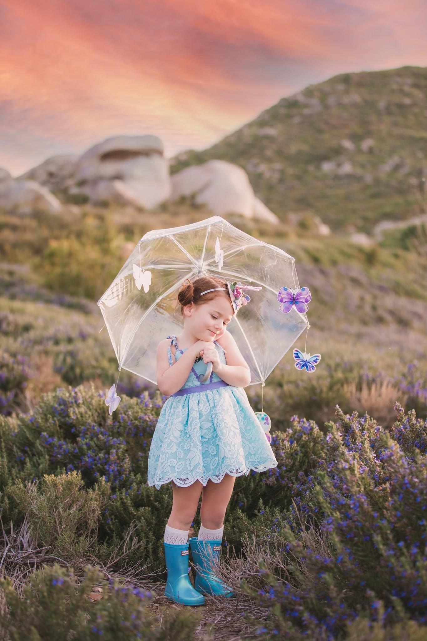 Petite Fille Papillon Mini Toper